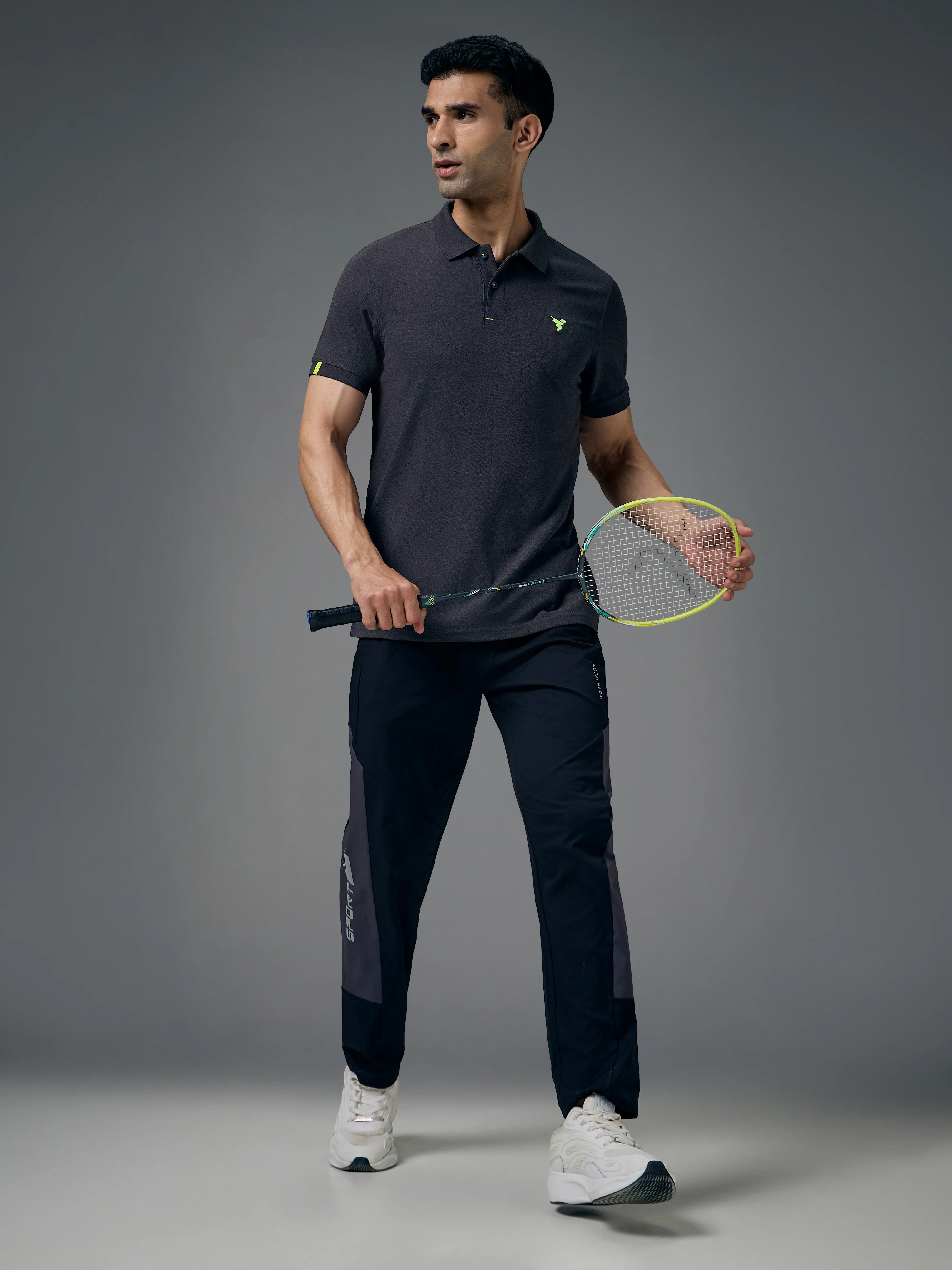 Men Solid Slim Fit Polo T-shirt with MATPIQ - Image 5