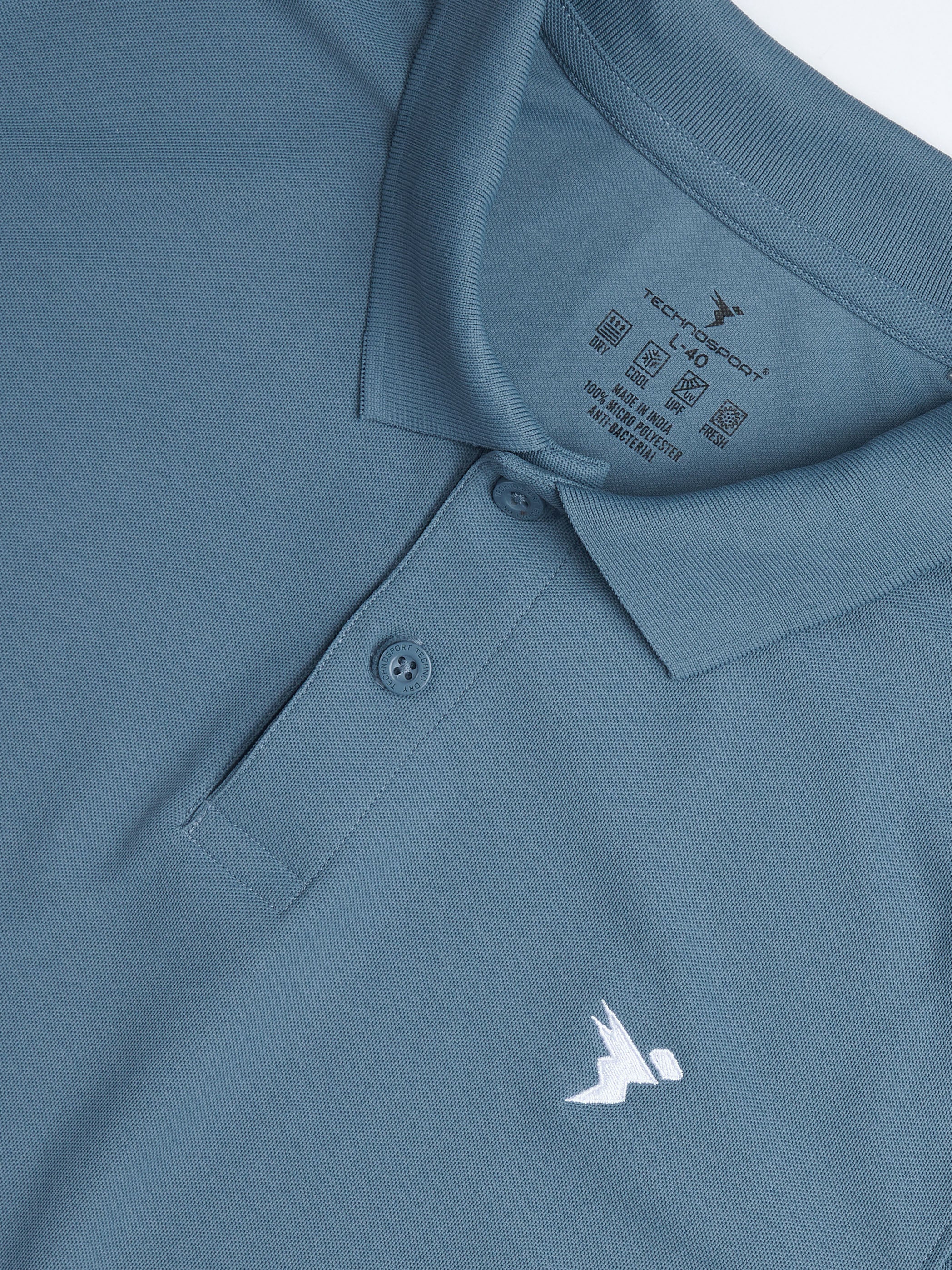 Men Solid Slim Fit Polo T-shirt with MATPIQ - Image 7