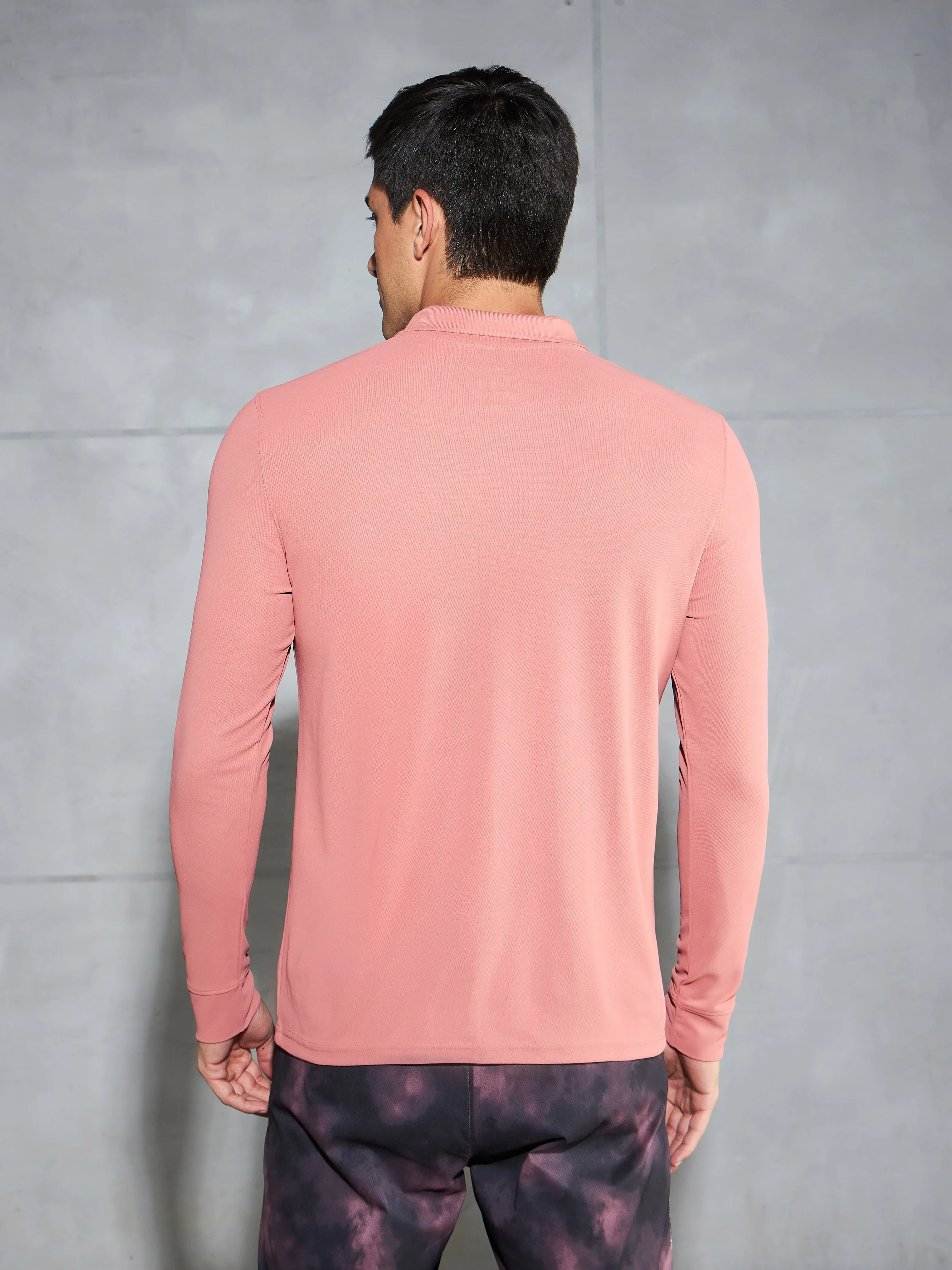 Men Solid Slim Fit Polo T-shirt with MATPIQ - Image 3