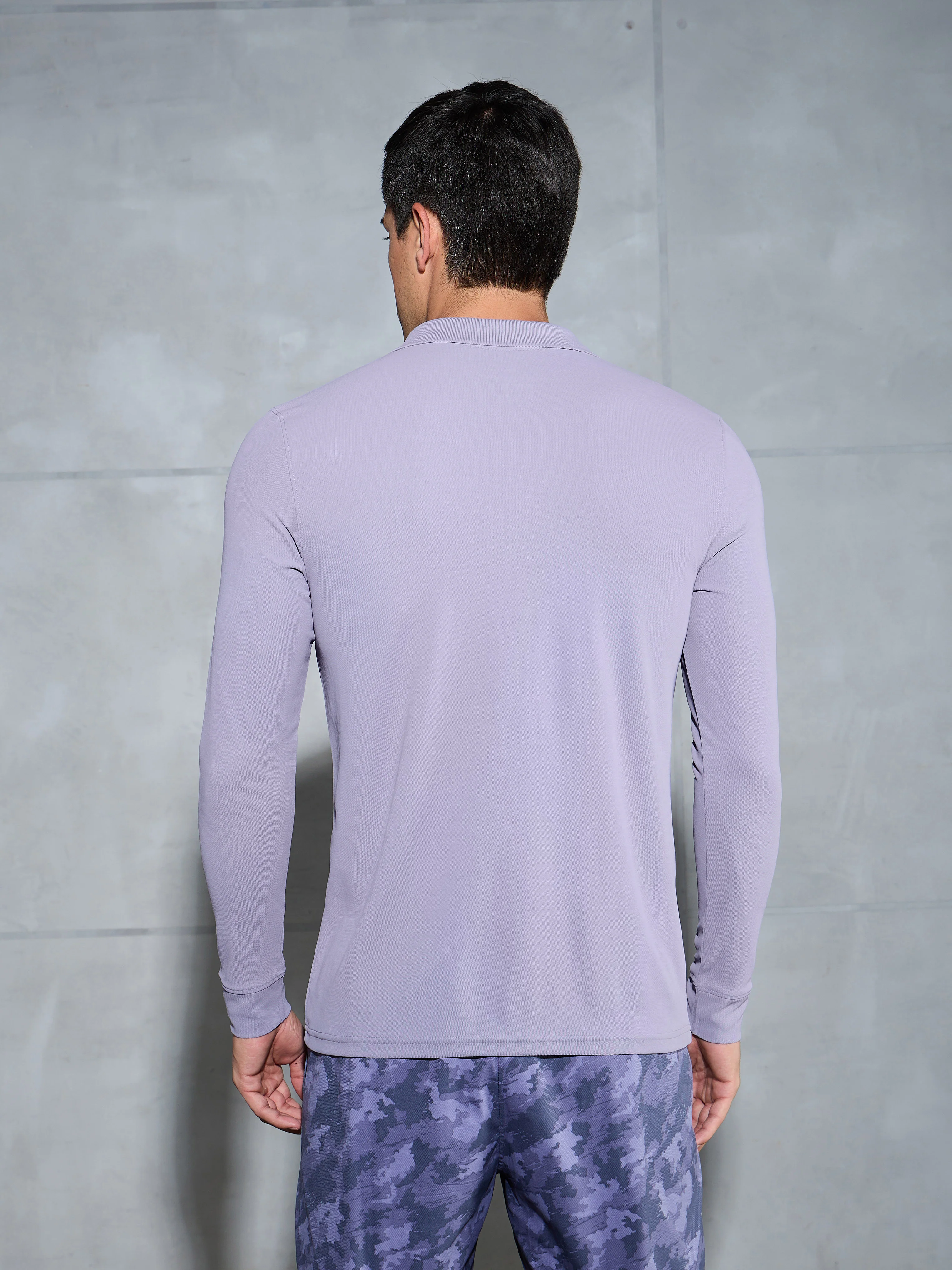 Men Solid Slim Fit Polo T-shirt with MATPIQ - Image 3