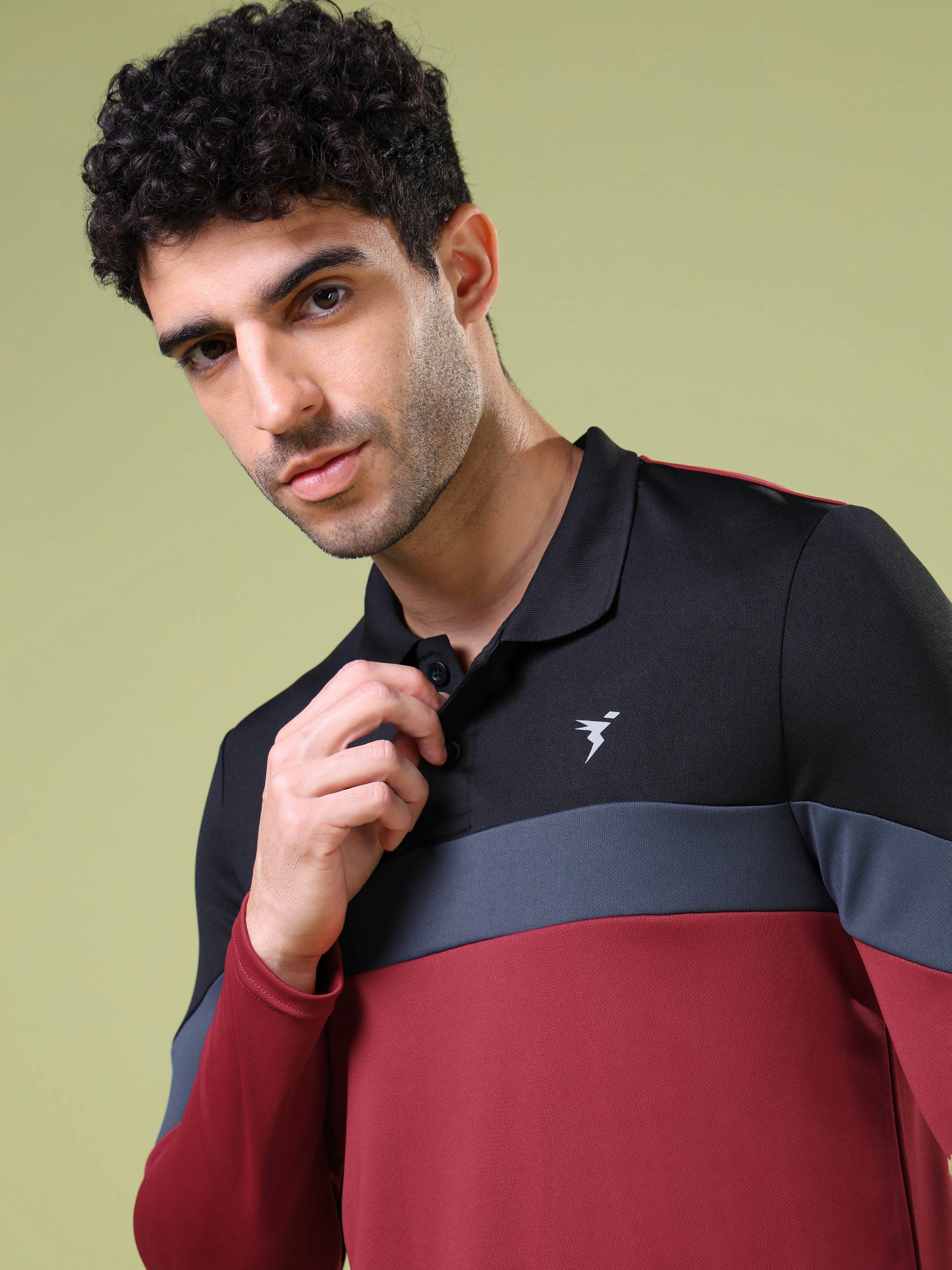 Men Solid Slim Fit Polo T-shirt with TECHNOCOOL+ - Image 6