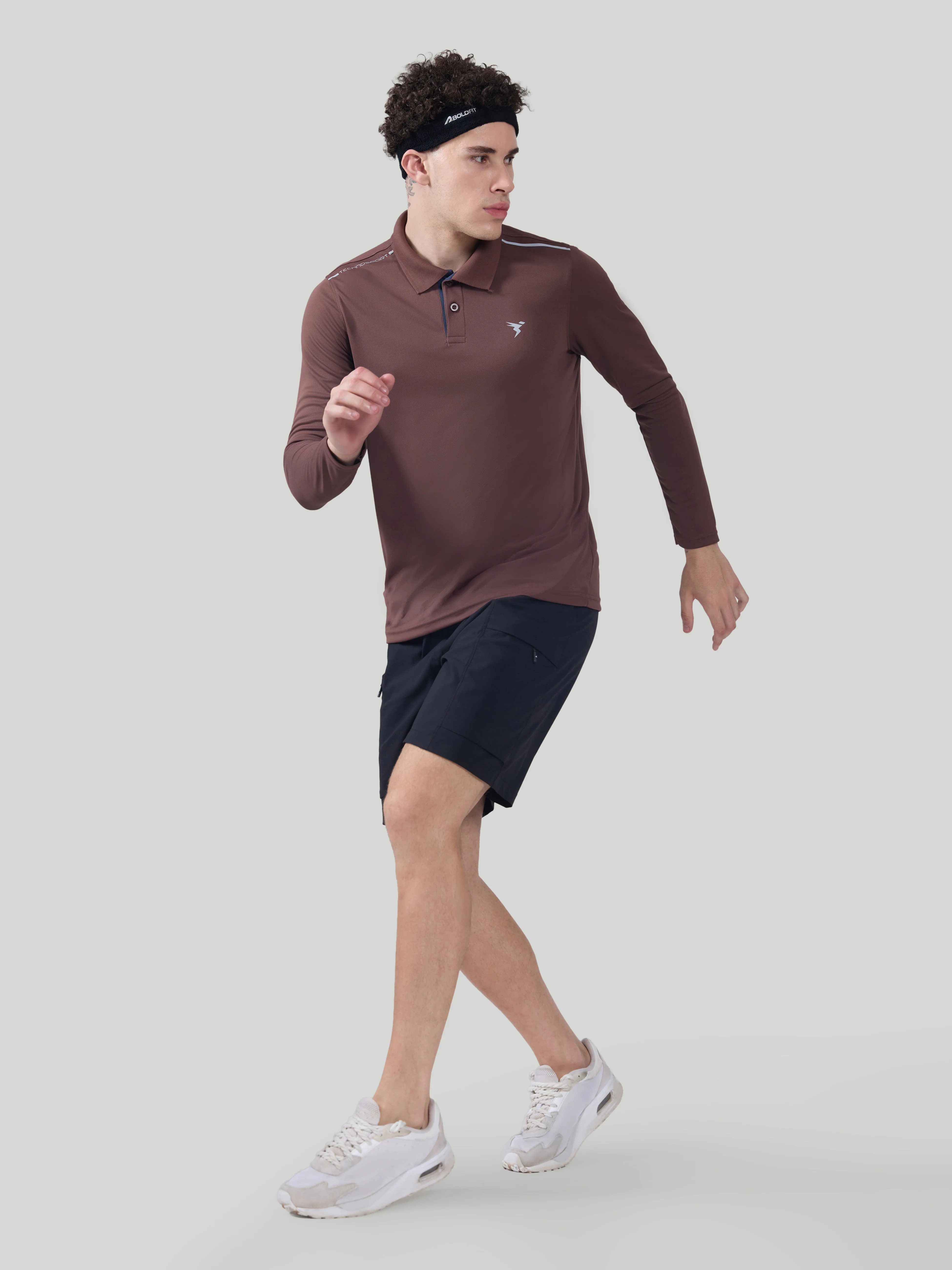 Men Solid Slim Fit Polo T-shirt with TECHNOCOOL+ - Image 5
