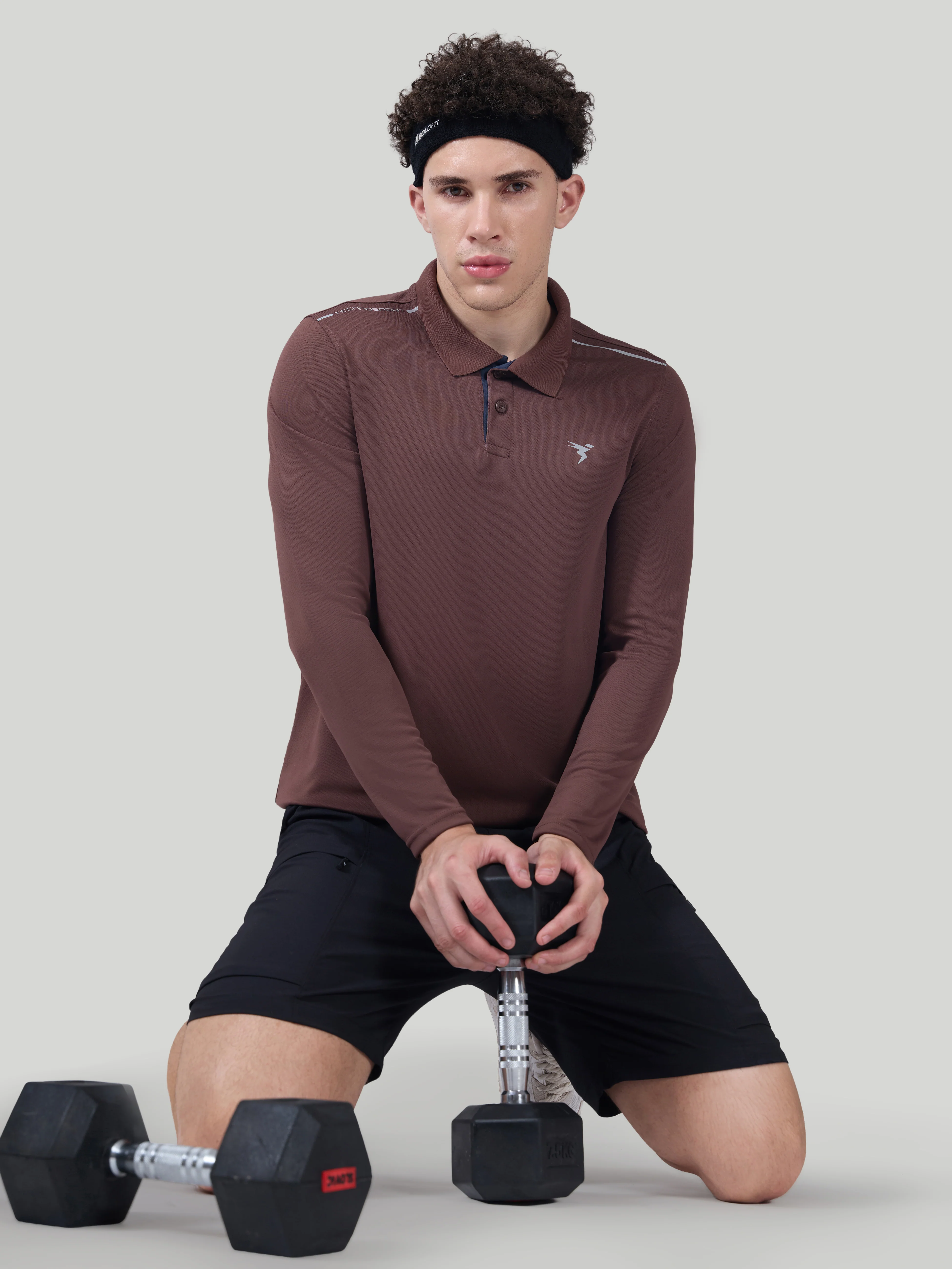 Men Solid Slim Fit Polo T-shirt with TECHNOCOOL+ - Image 7