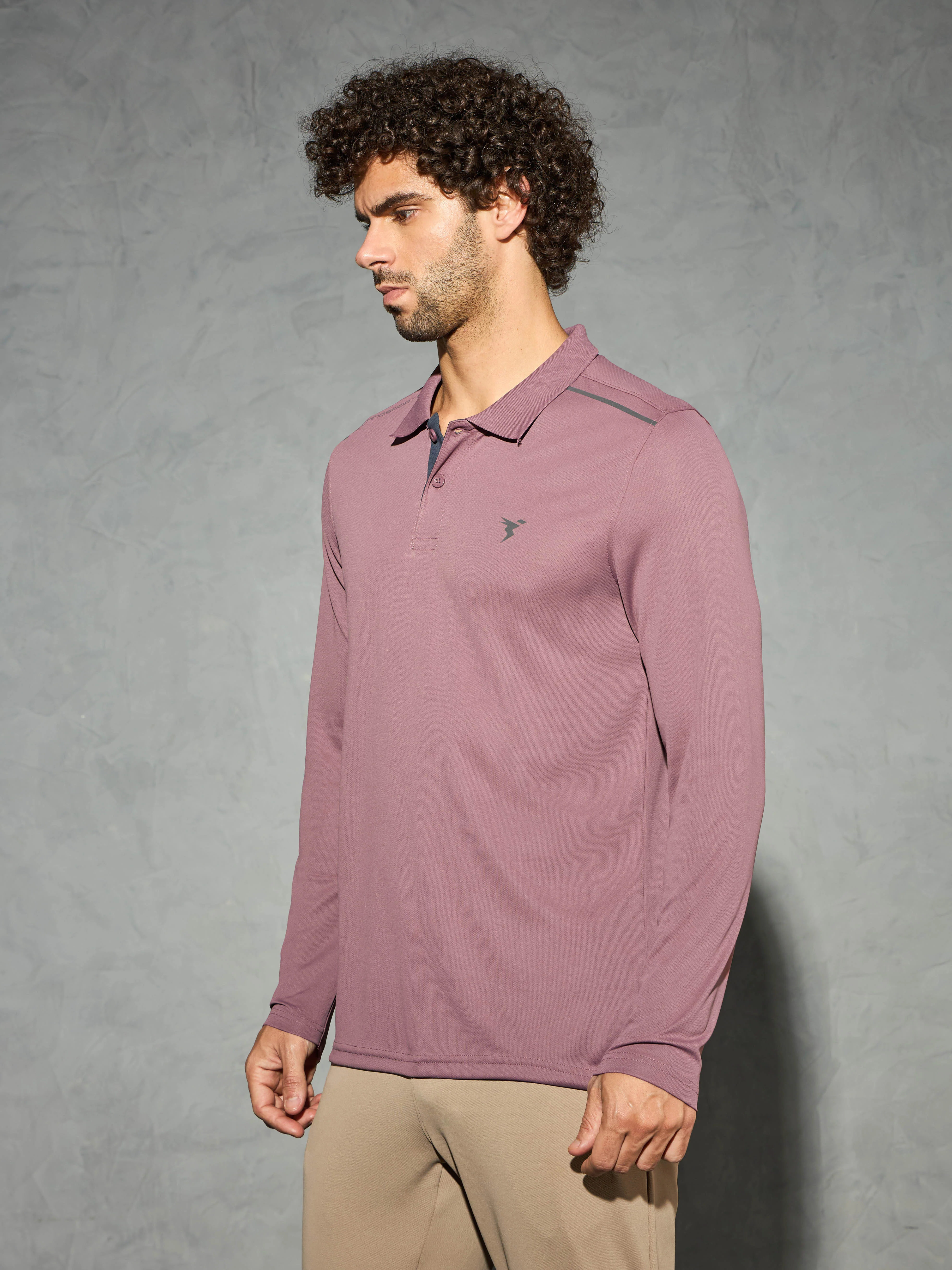 Men Solid Slim Fit Polo T-shirt with TECHNOCOOL+ - Image 4