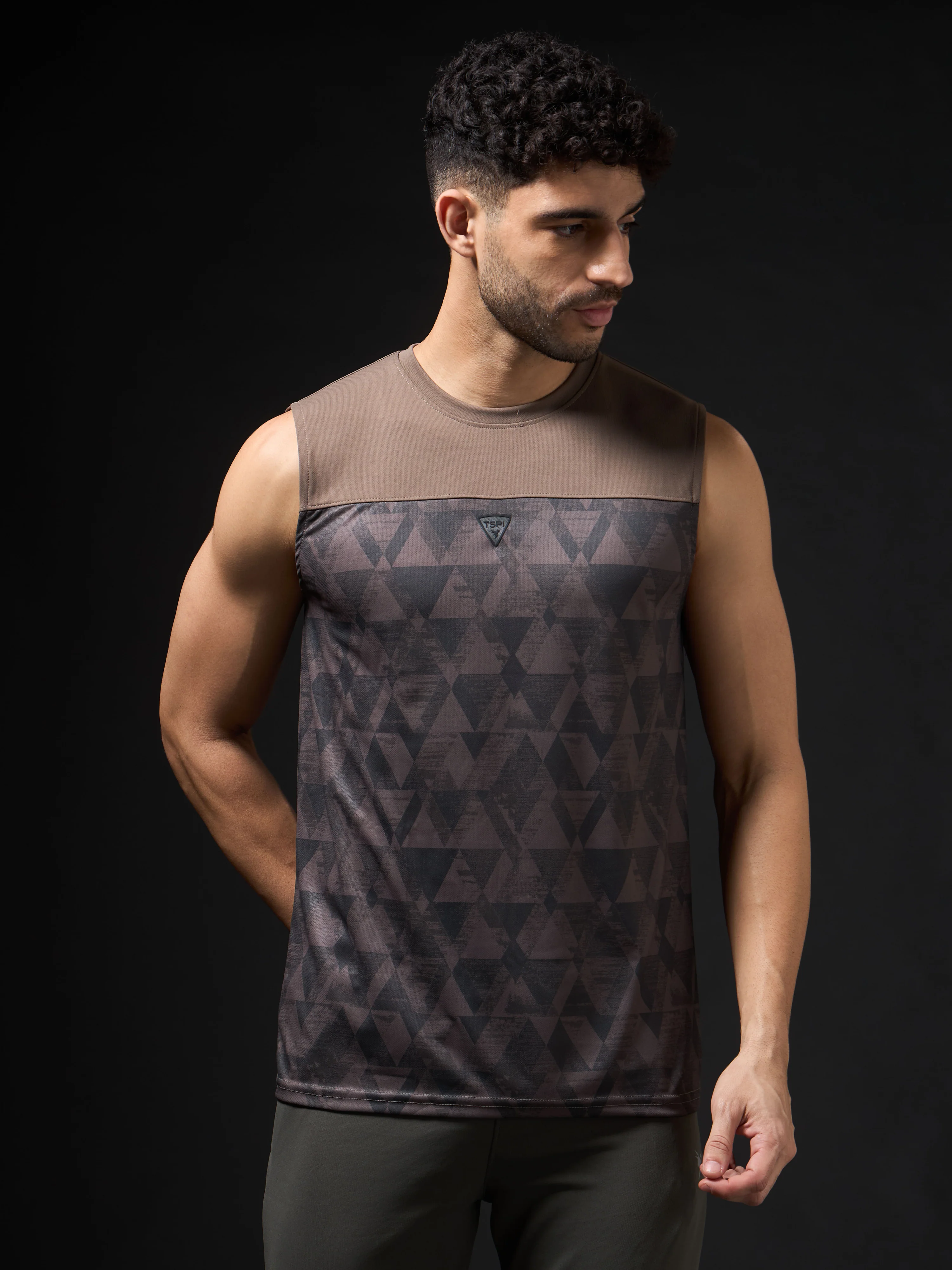 Men Printed Slim Fit Round Neck Innerwear Vest with TECHNOCOOL+ - Image 2
