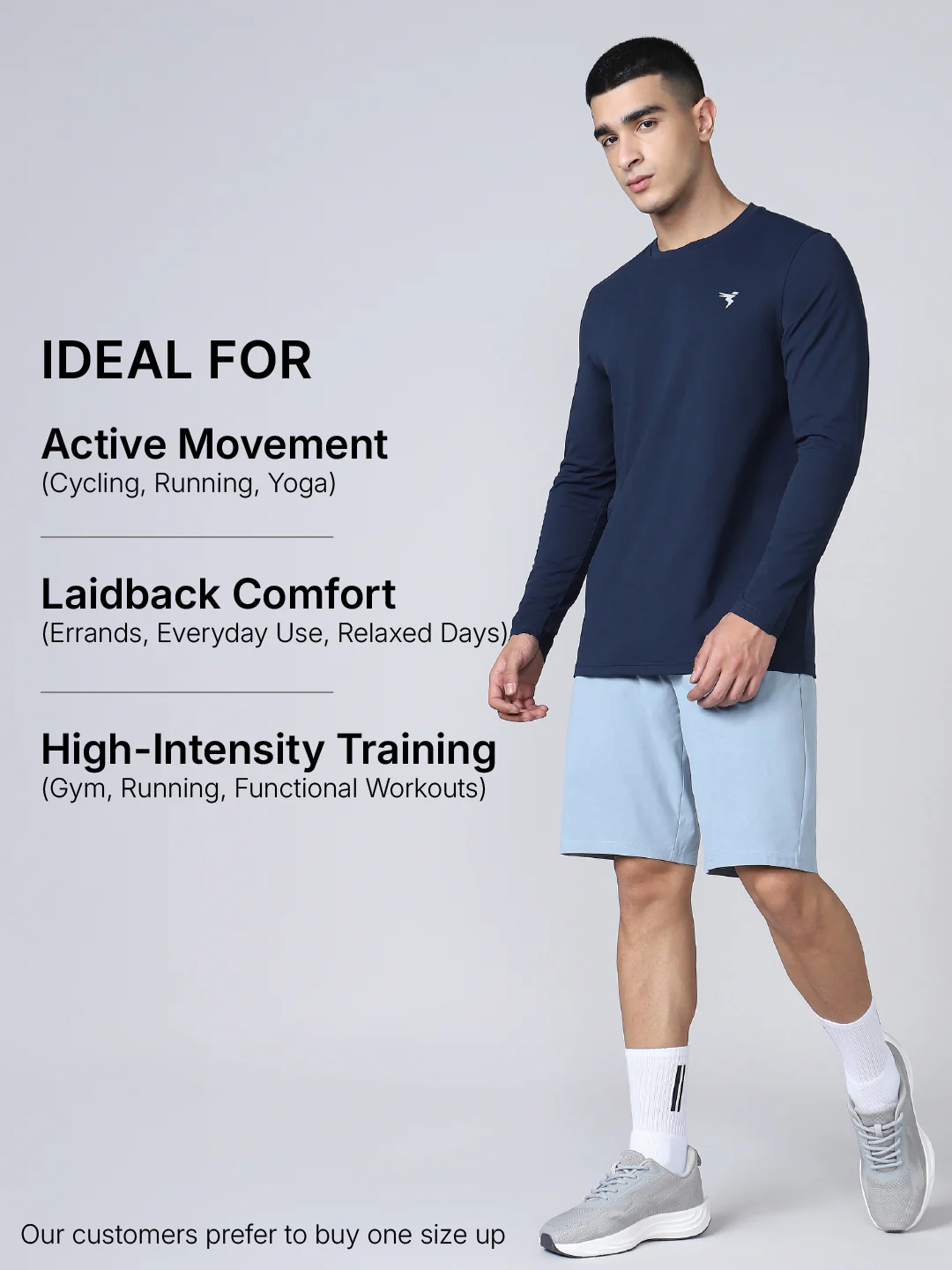 Men Solid Slim Fit Round Neck Sports T-shirt with COTFLEX - Image 7