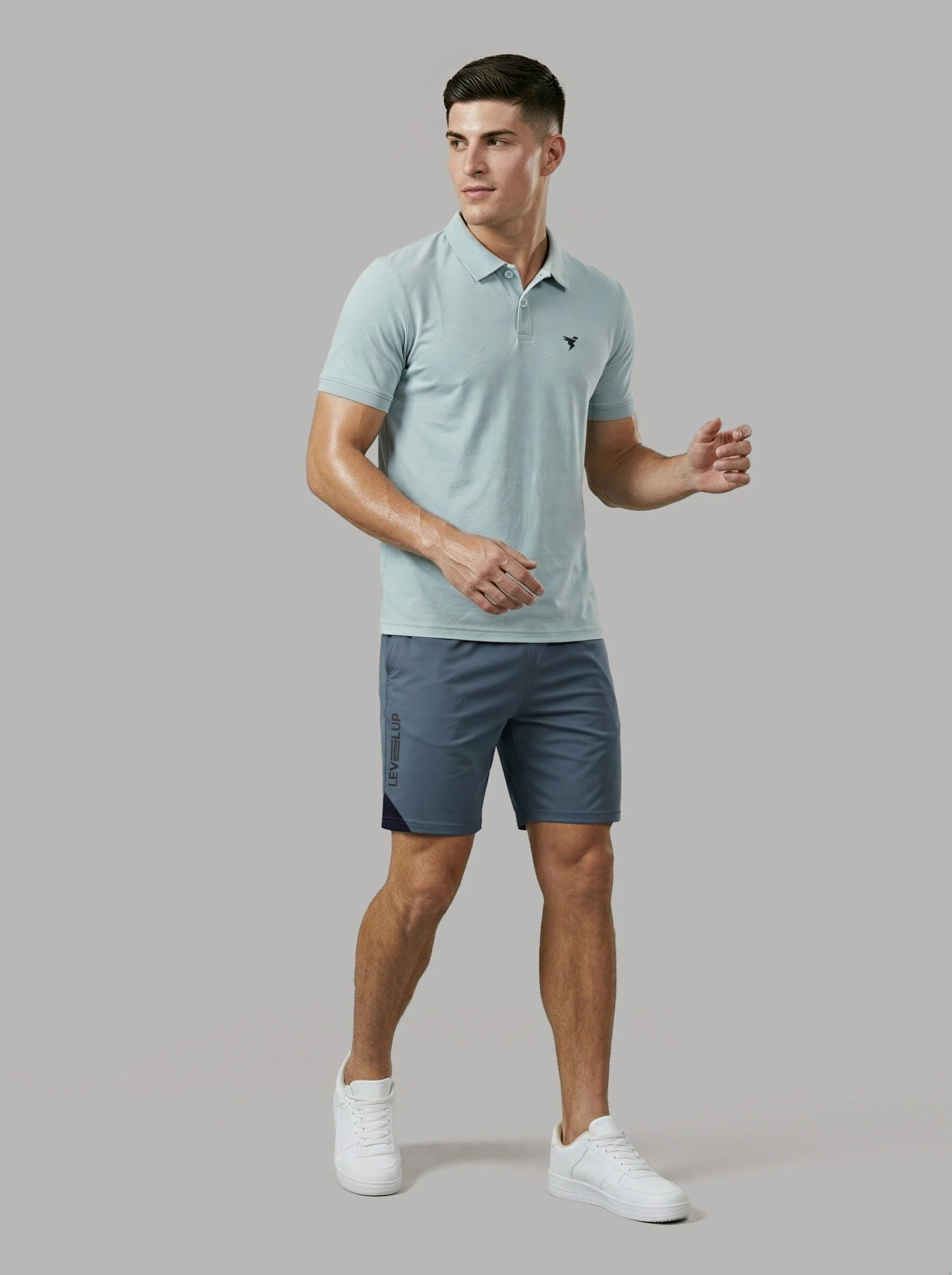 Men Solid Slim Fit Shorts with ELASTO LITE - Image 4