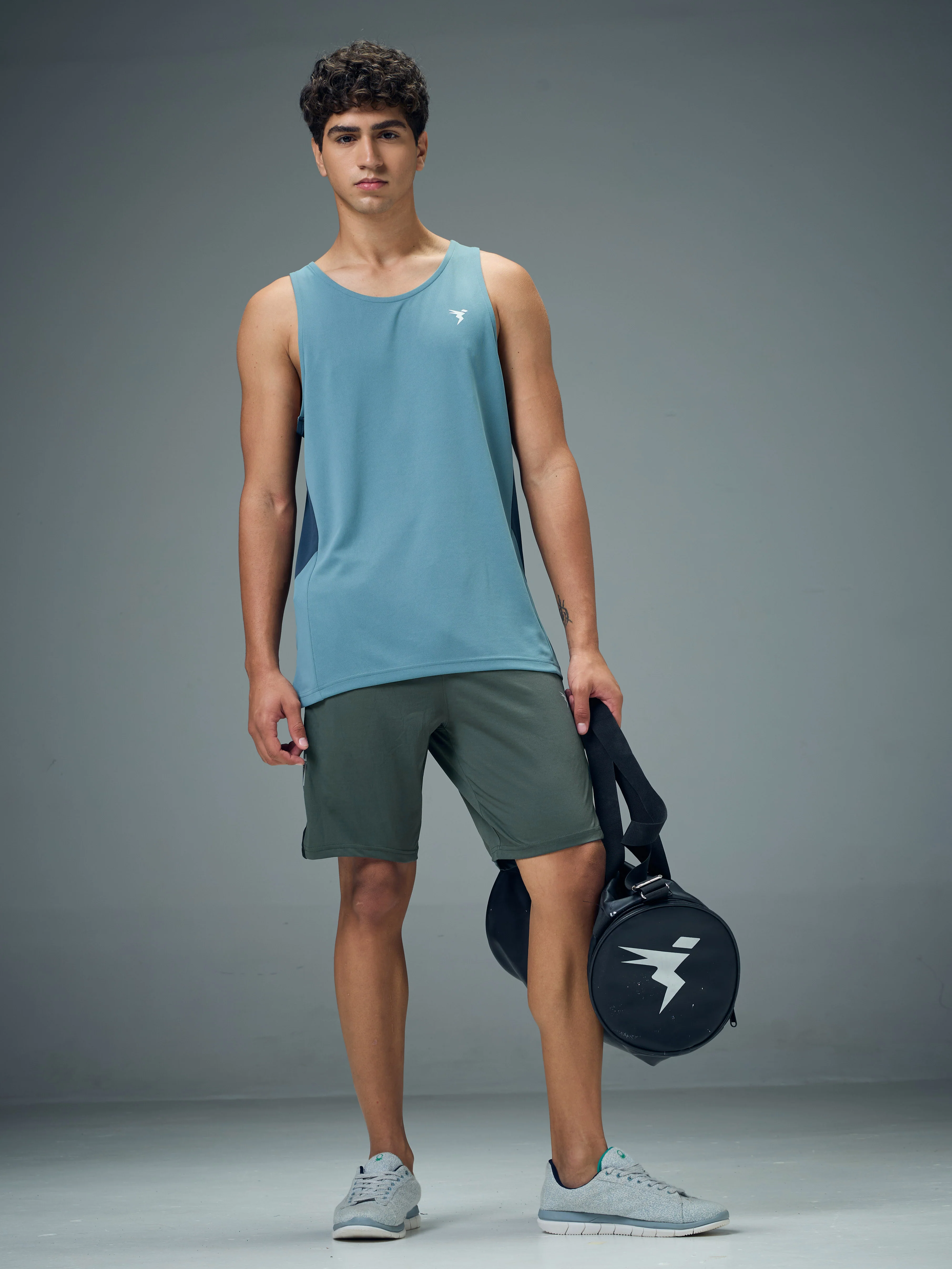 Men Solid Slim Fit Shorts with ELASTO LITE - Image 5