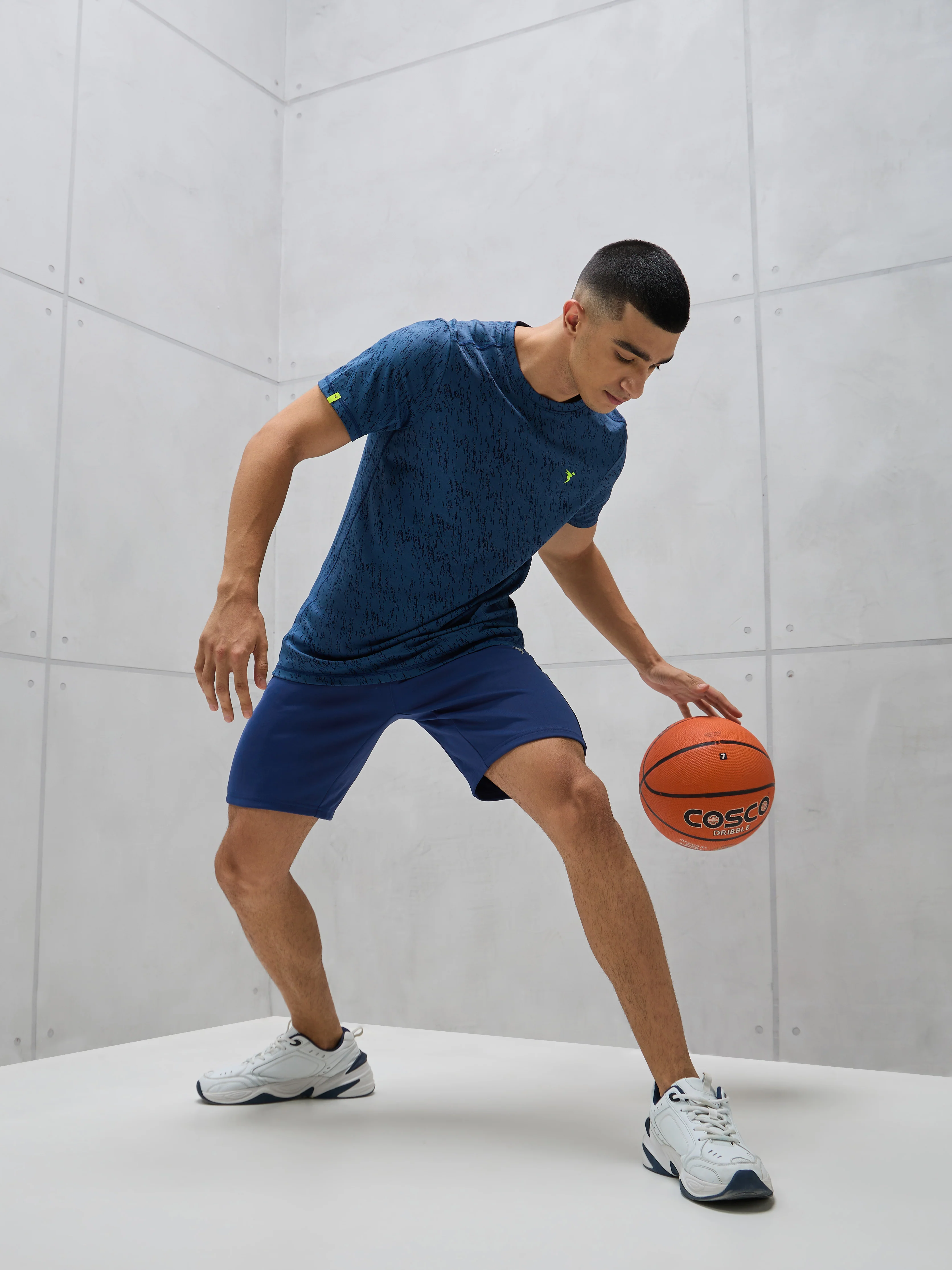 Men Solid Slim Fit Shorts with TECHNO DRY - Image 2