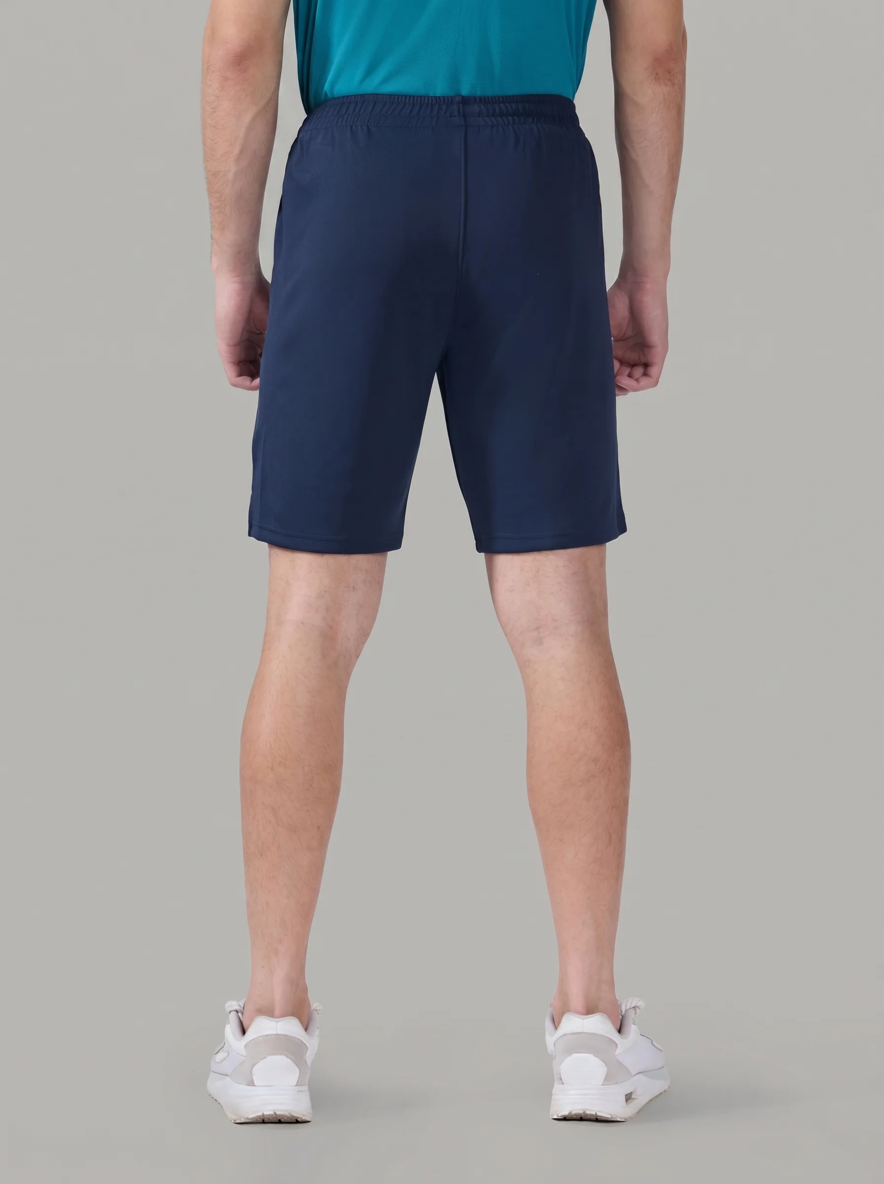 Men Solid Slim Fit Shorts with TECHNO DRY - Image 3