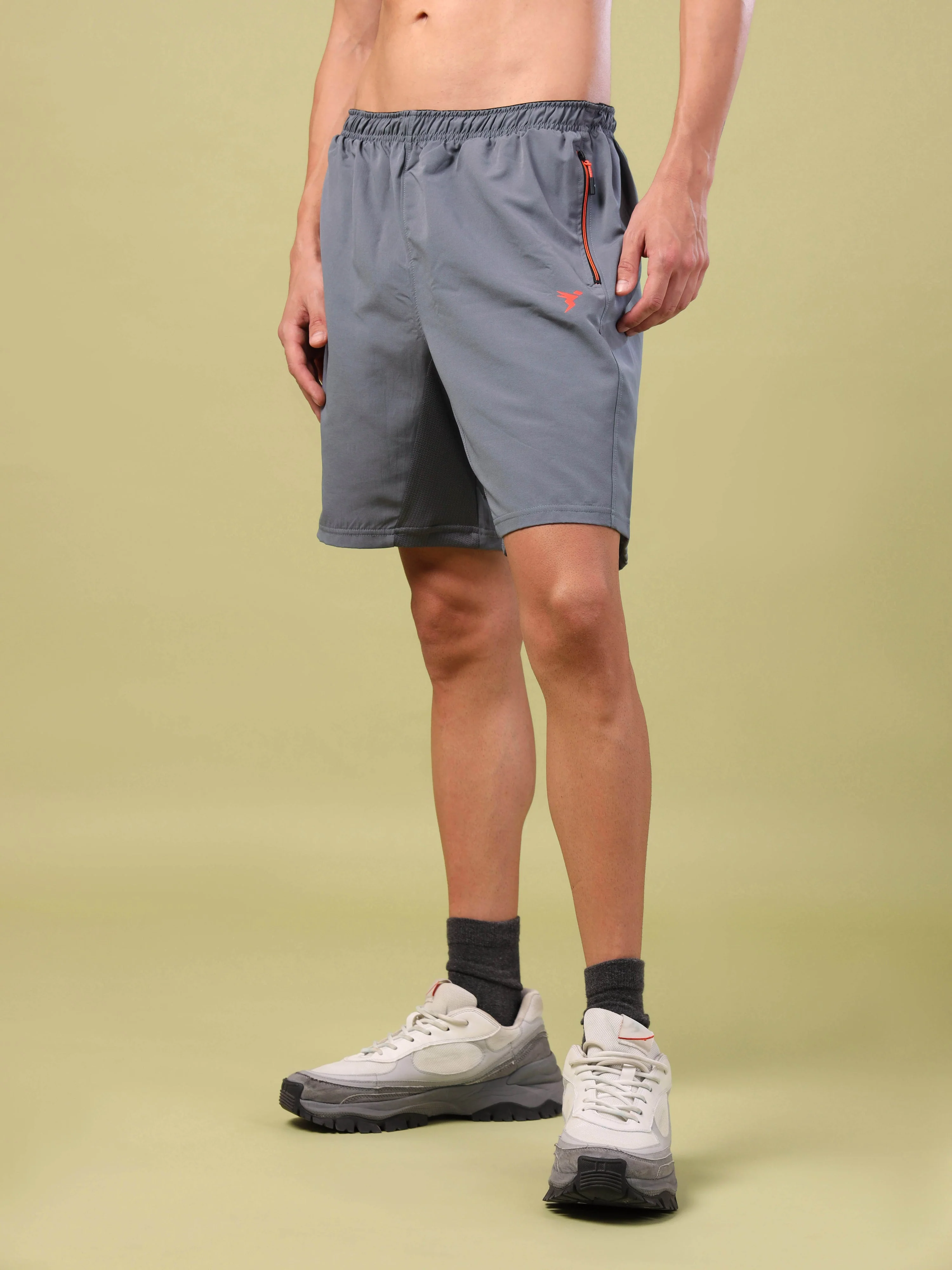 Men Solid Slim Fit Shorts with TECHNOLITE - Image 4