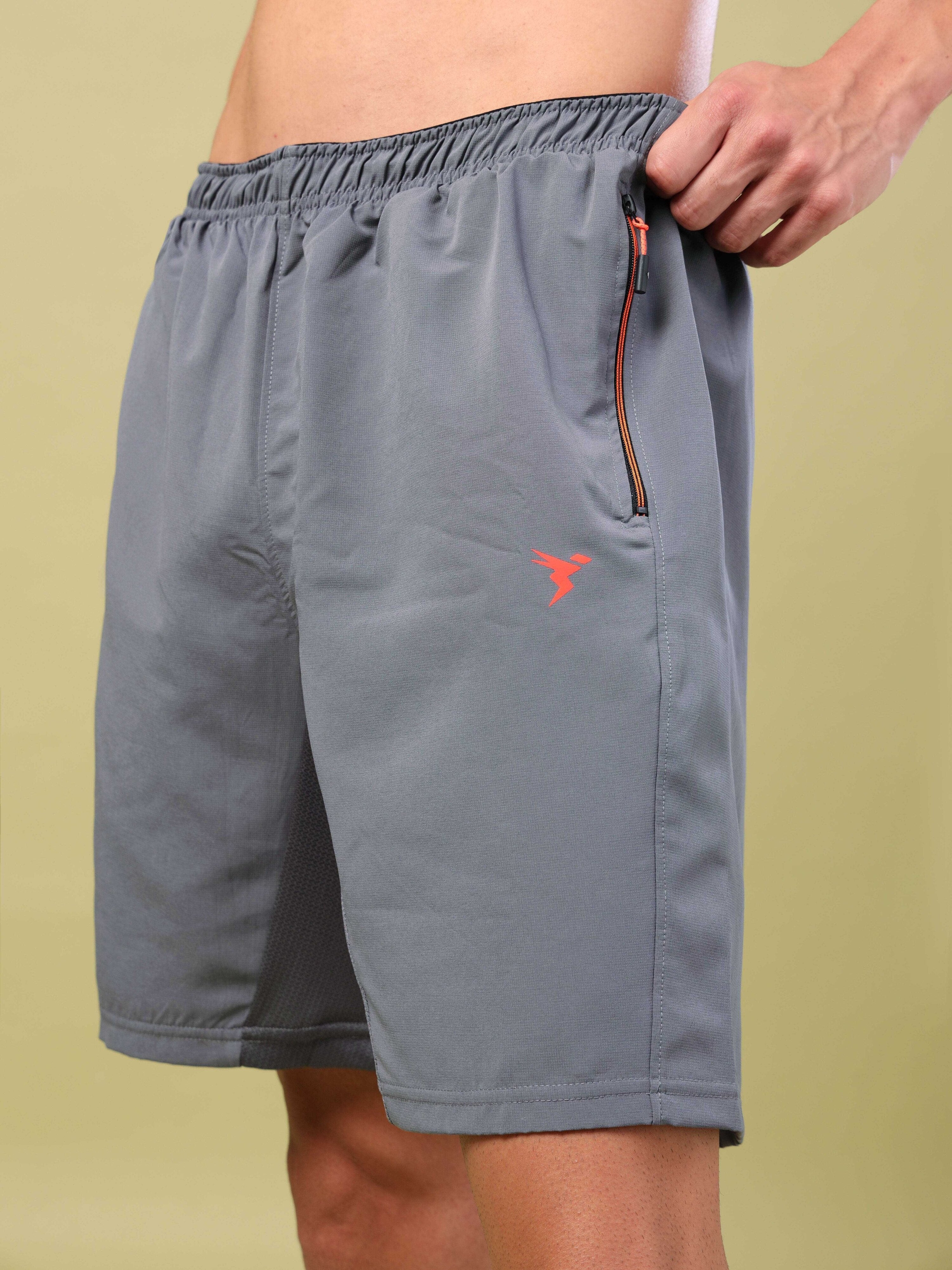 Men Solid Slim Fit Shorts with TECHNOLITE - Image 6