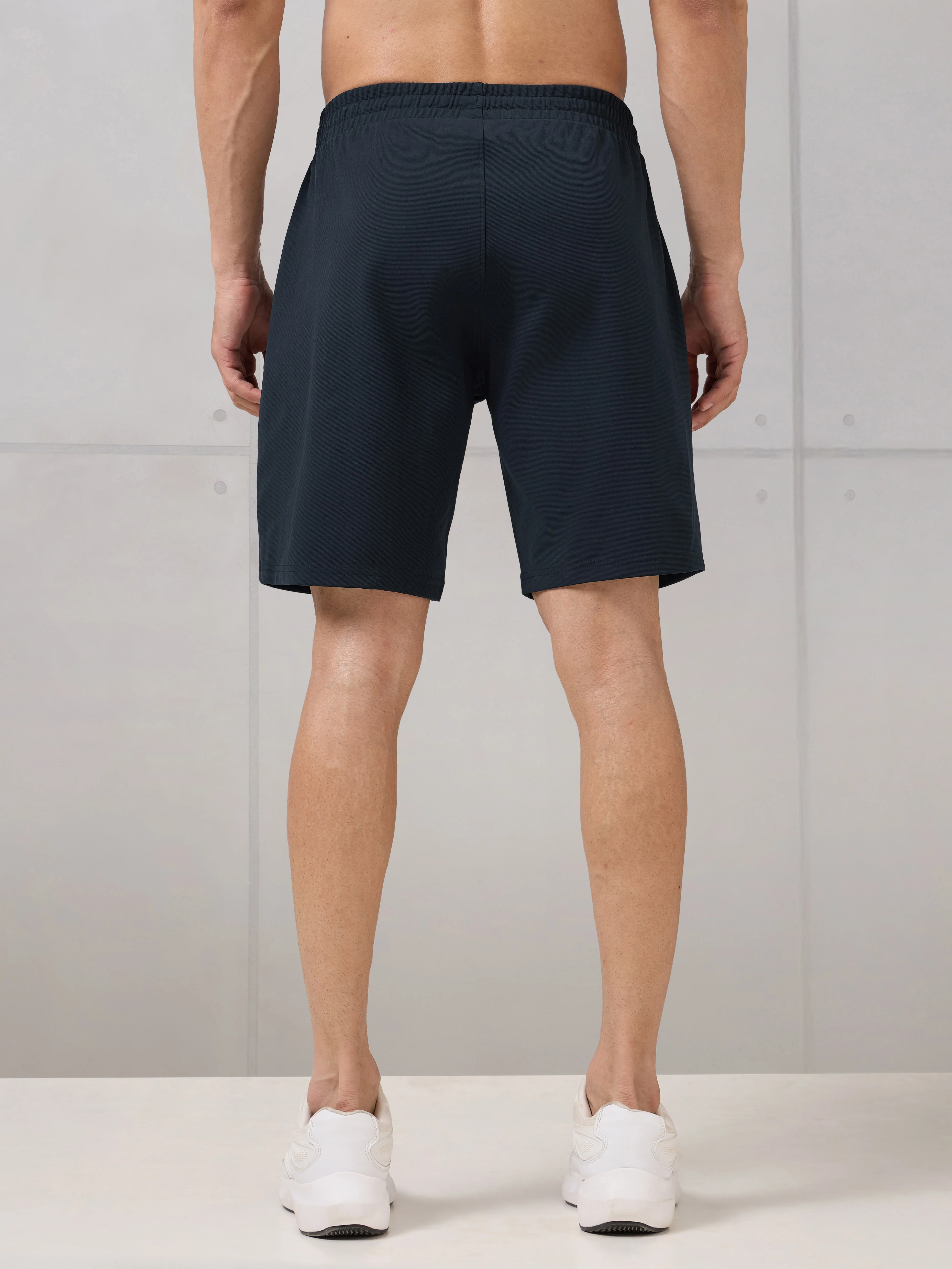 Men Solid Slim Fit Active Out Sports Shorts with ELASTOPLUS - Image 4