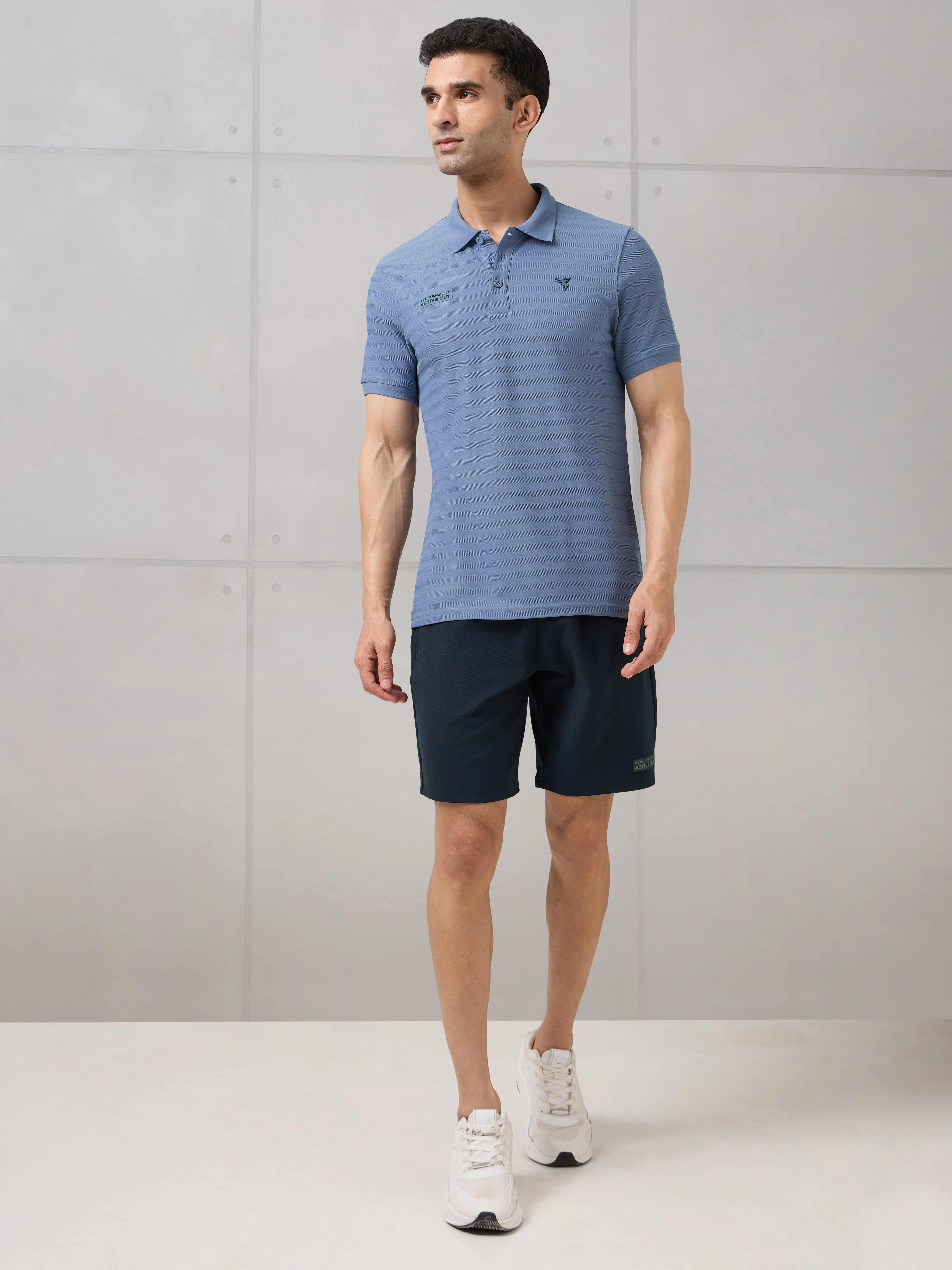 Men Solid Slim Fit Active Out Sports Shorts with ELASTOPLUS - Image 6