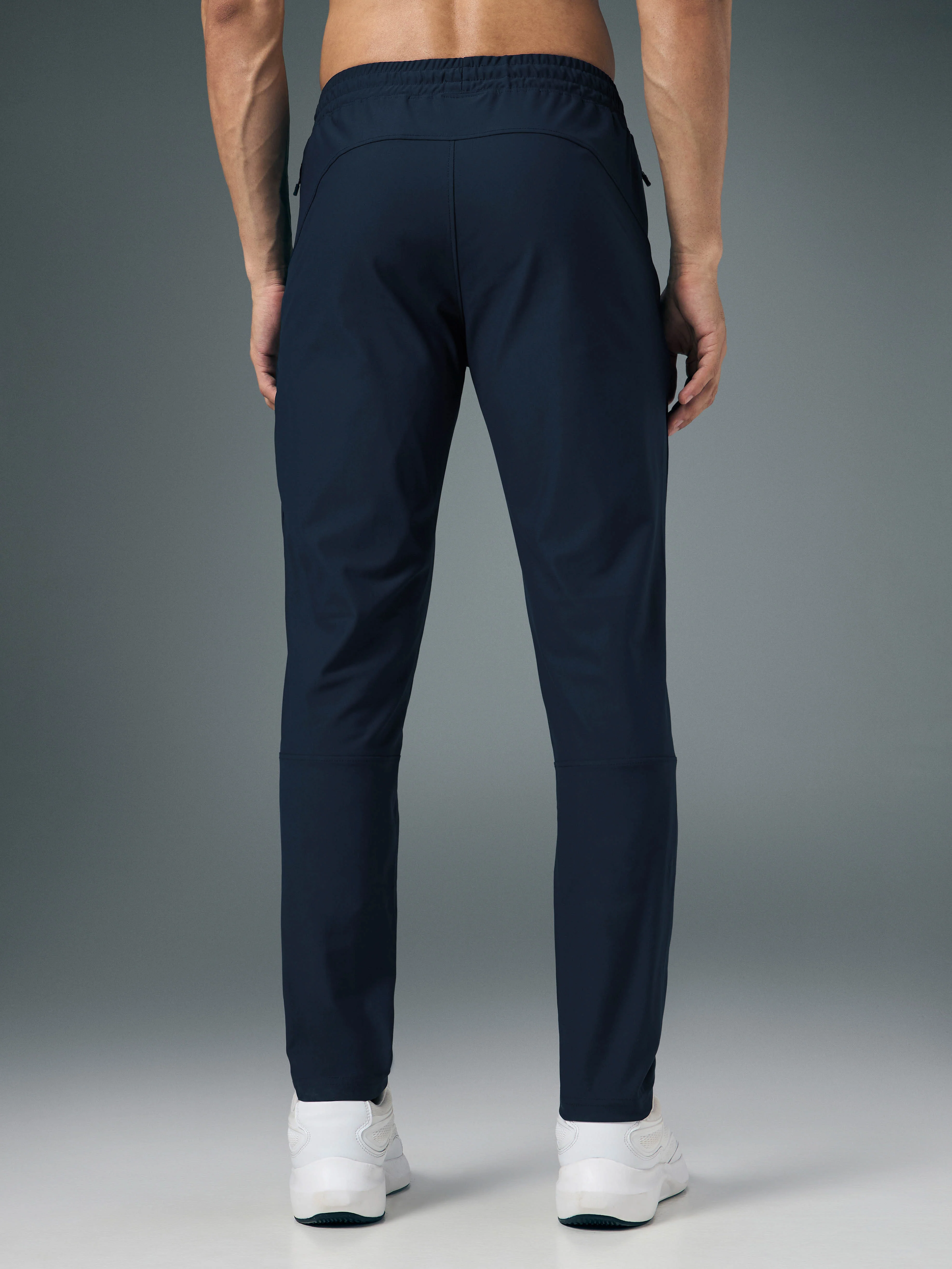 Men Solid Slim Fit Sports Trackpants with DURACOOL+ - Image 3