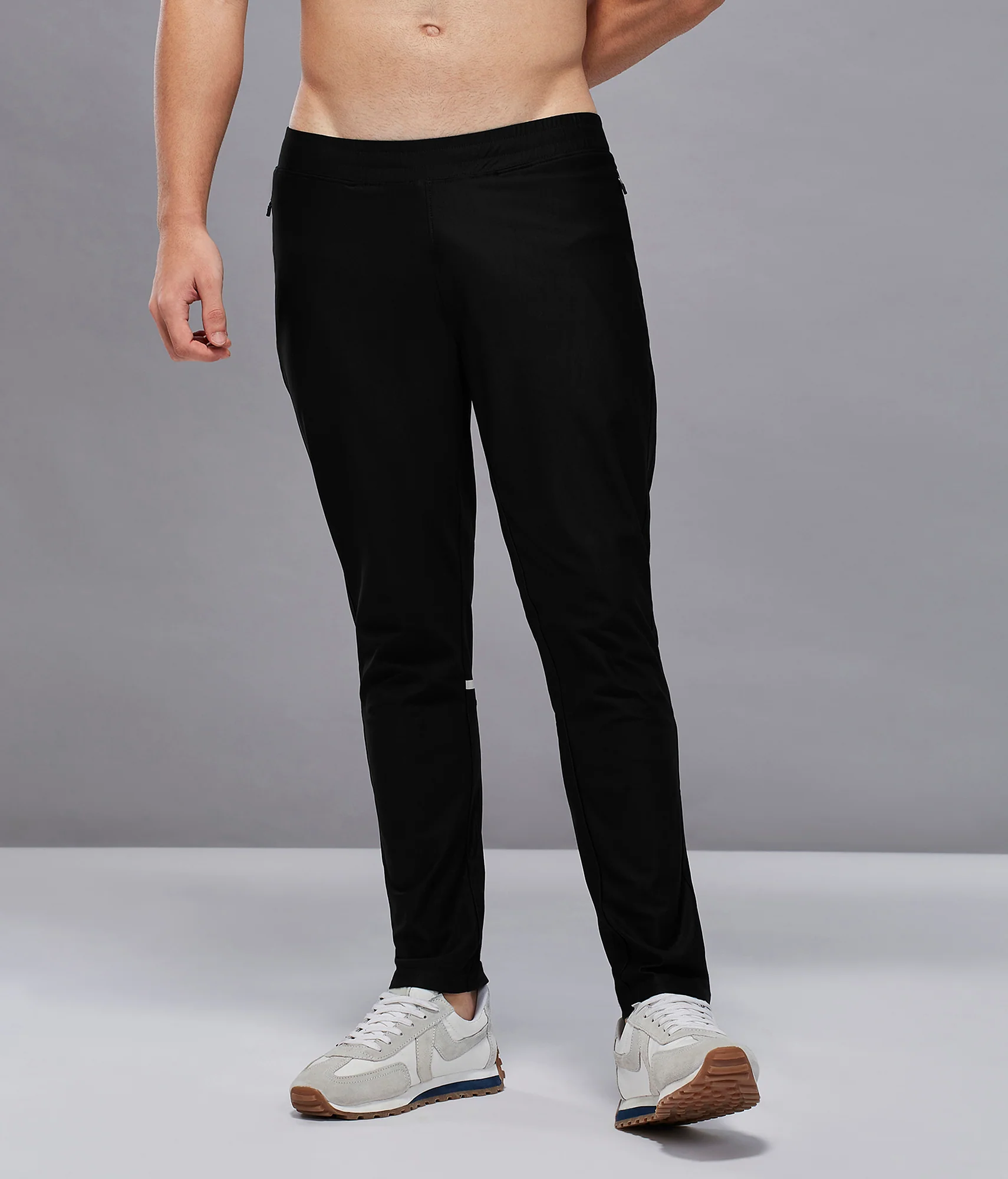 Men Solid Slim Fit Sports Trackpants with DURACOOL+ - Image 2