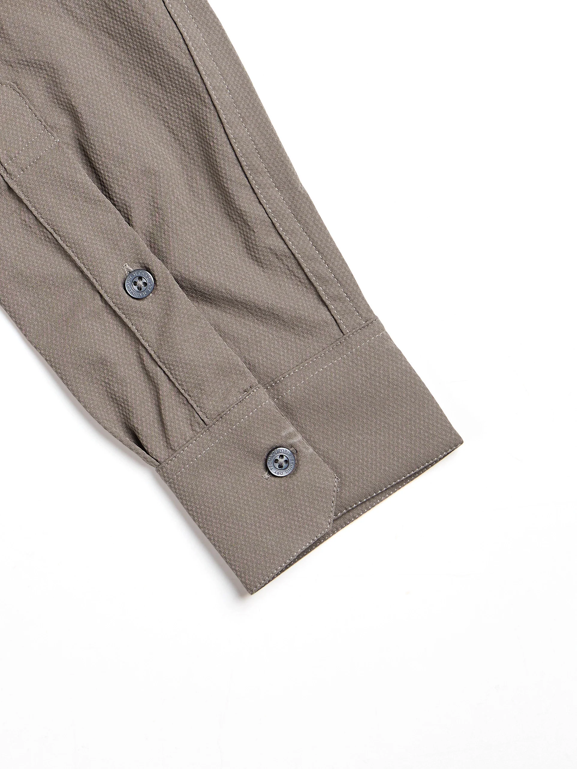 Men Solid Slim Fit Spread Collar Shirt with TS LYTRA - Image 9