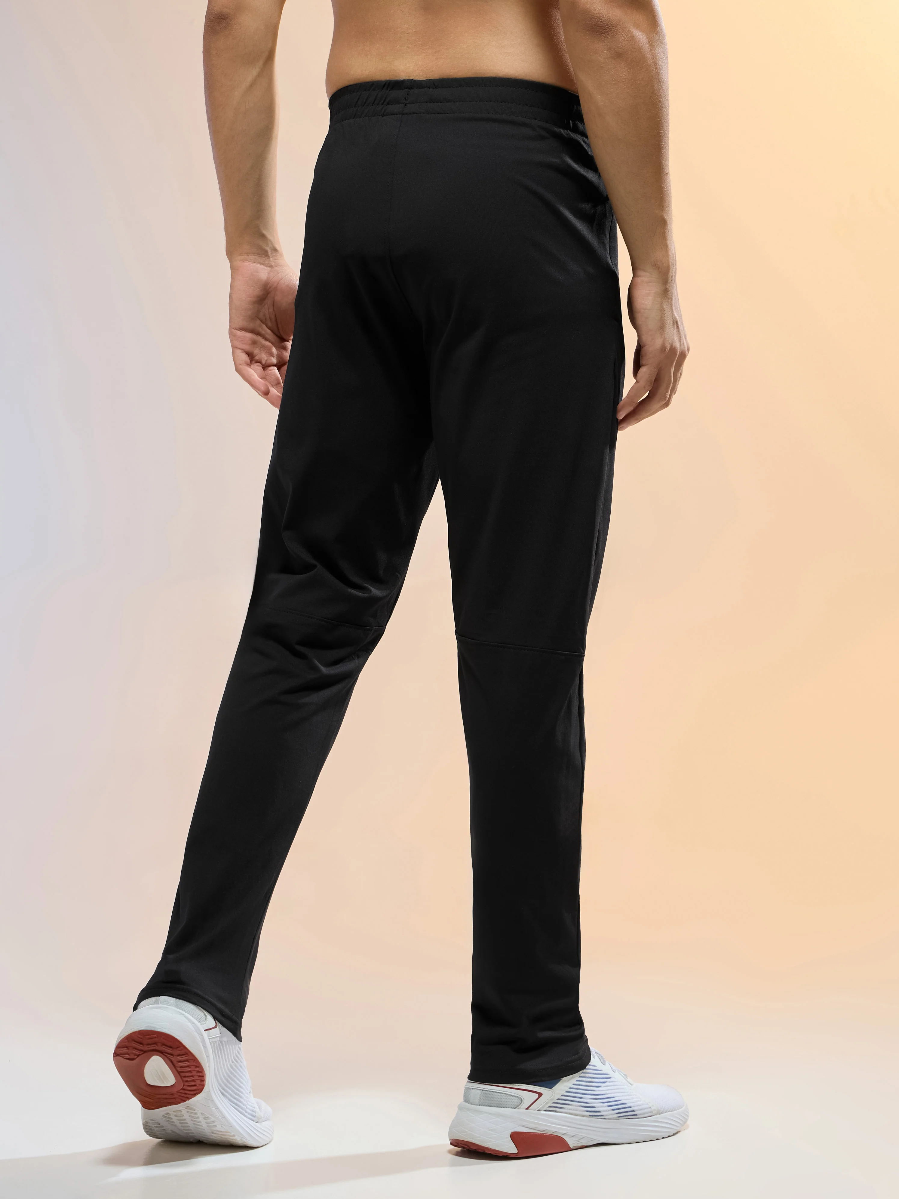 Men Solid Slim Fit Trackpants with 4 Way Crispy - Image 3