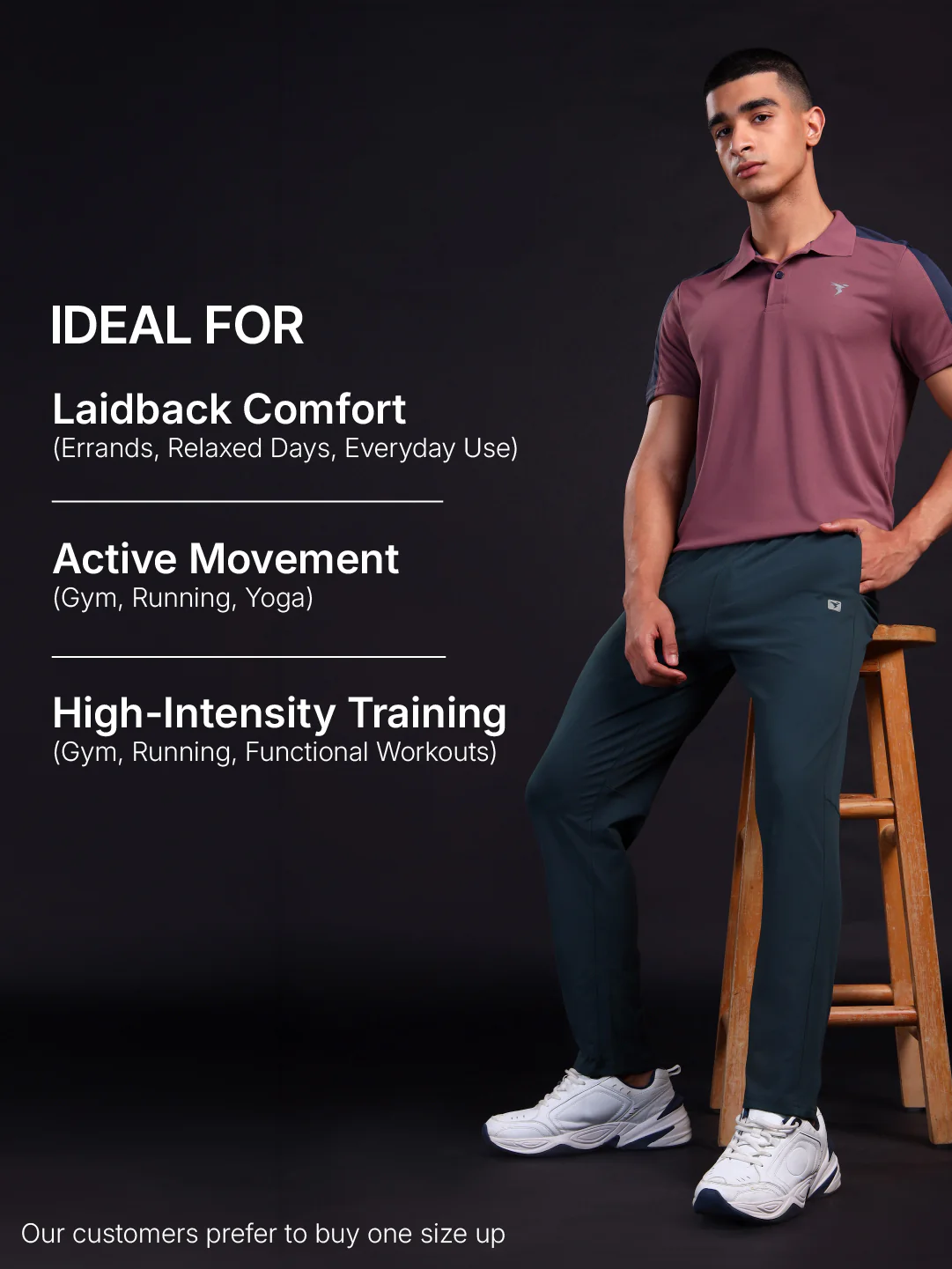 Men Solid Slim Fit Trackpants with 4 Way Crispy - Image 6