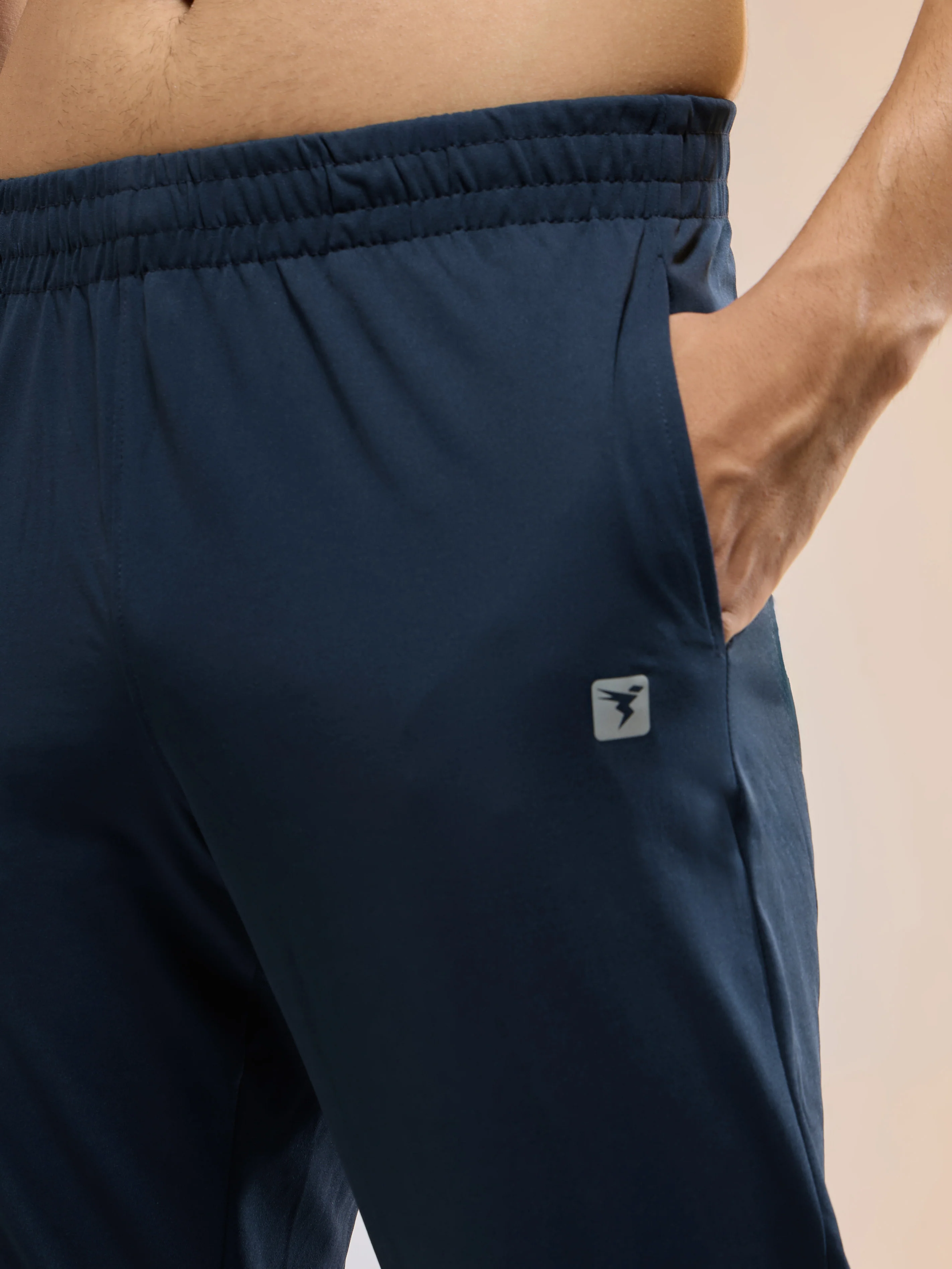 Men Solid Slim Fit Trackpants with 4 Way Crispy - Image 5