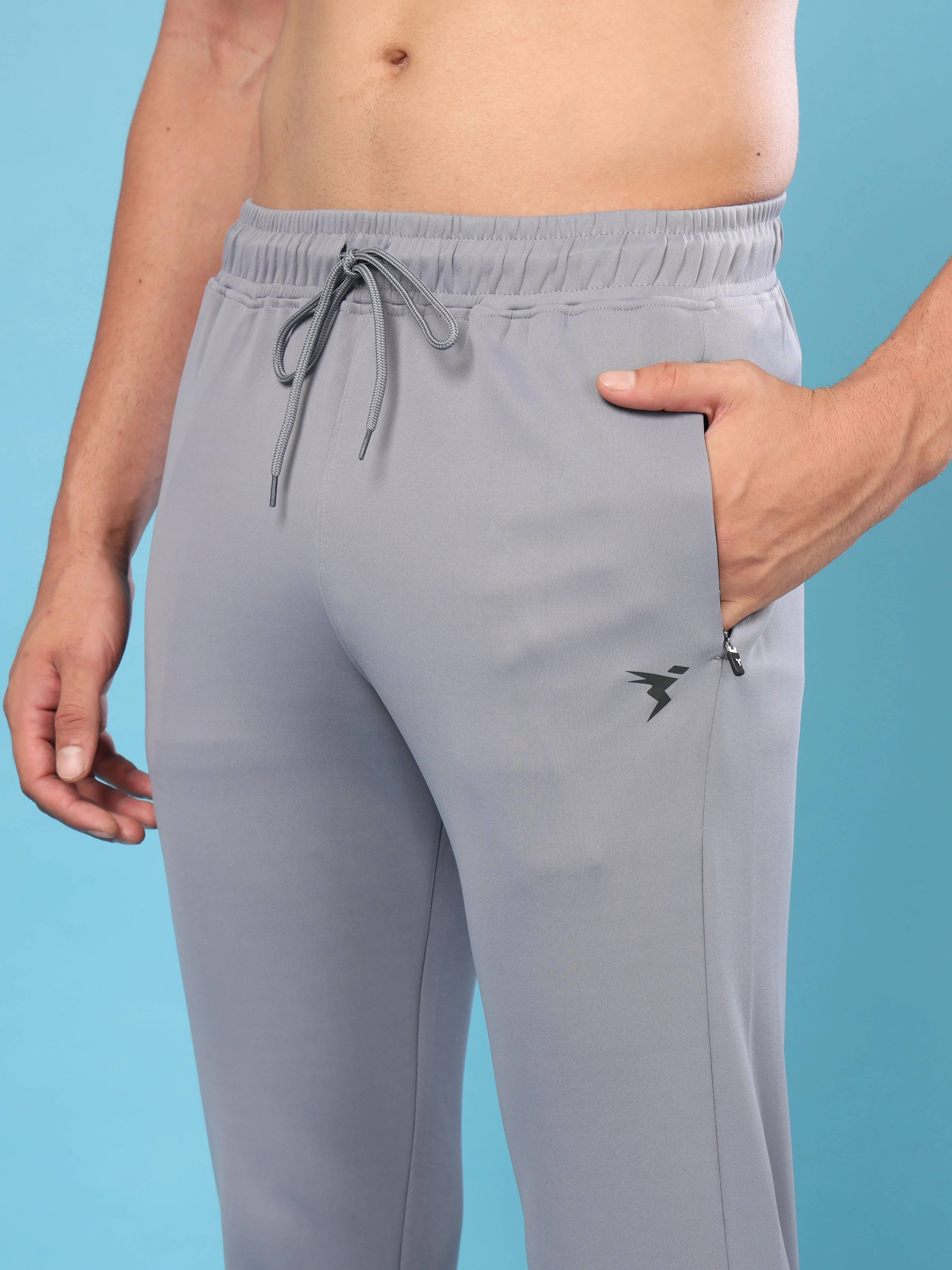 Men Solid Slim Fit Trackpants with ELASTO PLUS - Image 5