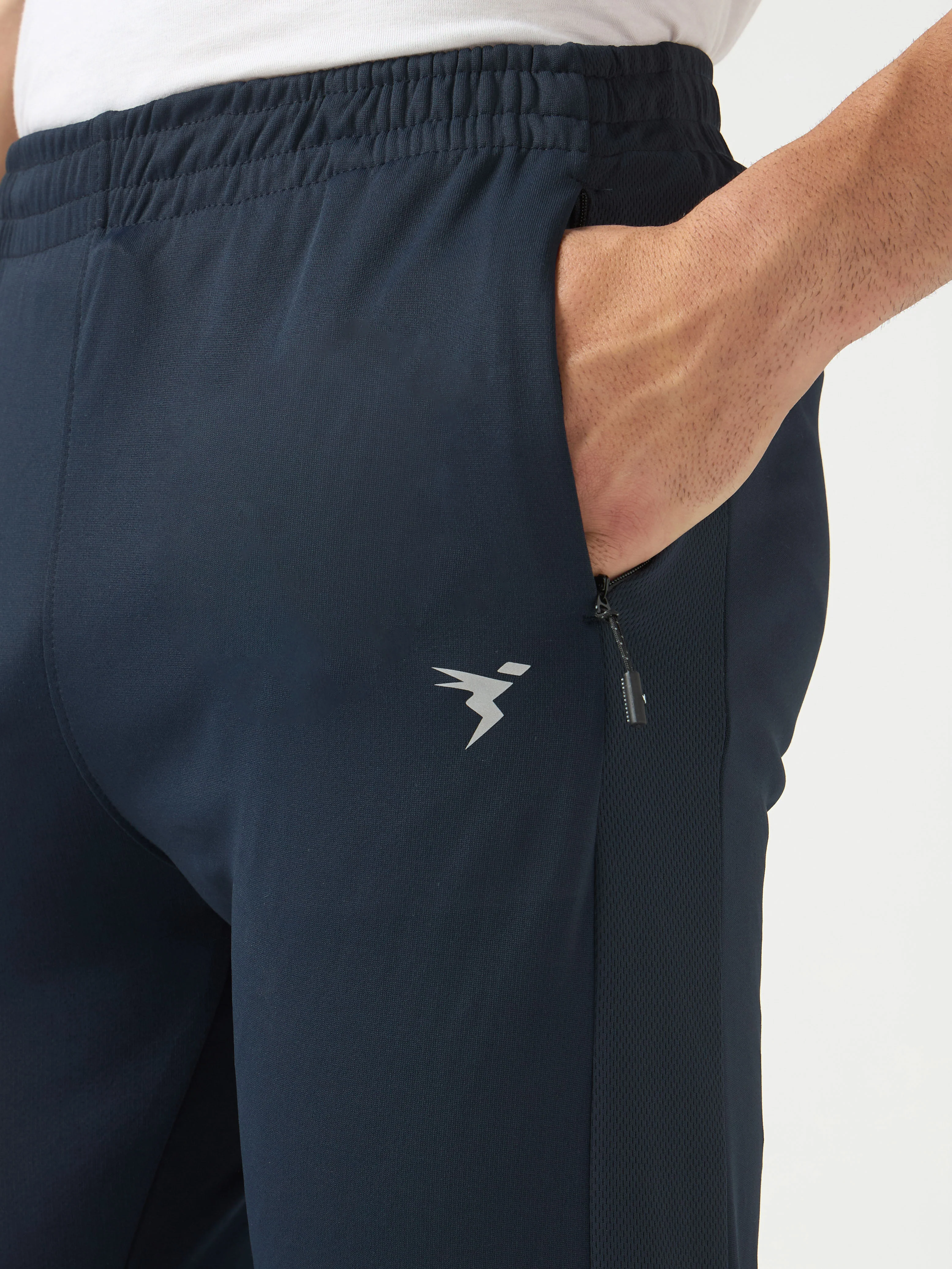Men Solid Slim Fit Trackpants with TECHNO DRY - Image 6