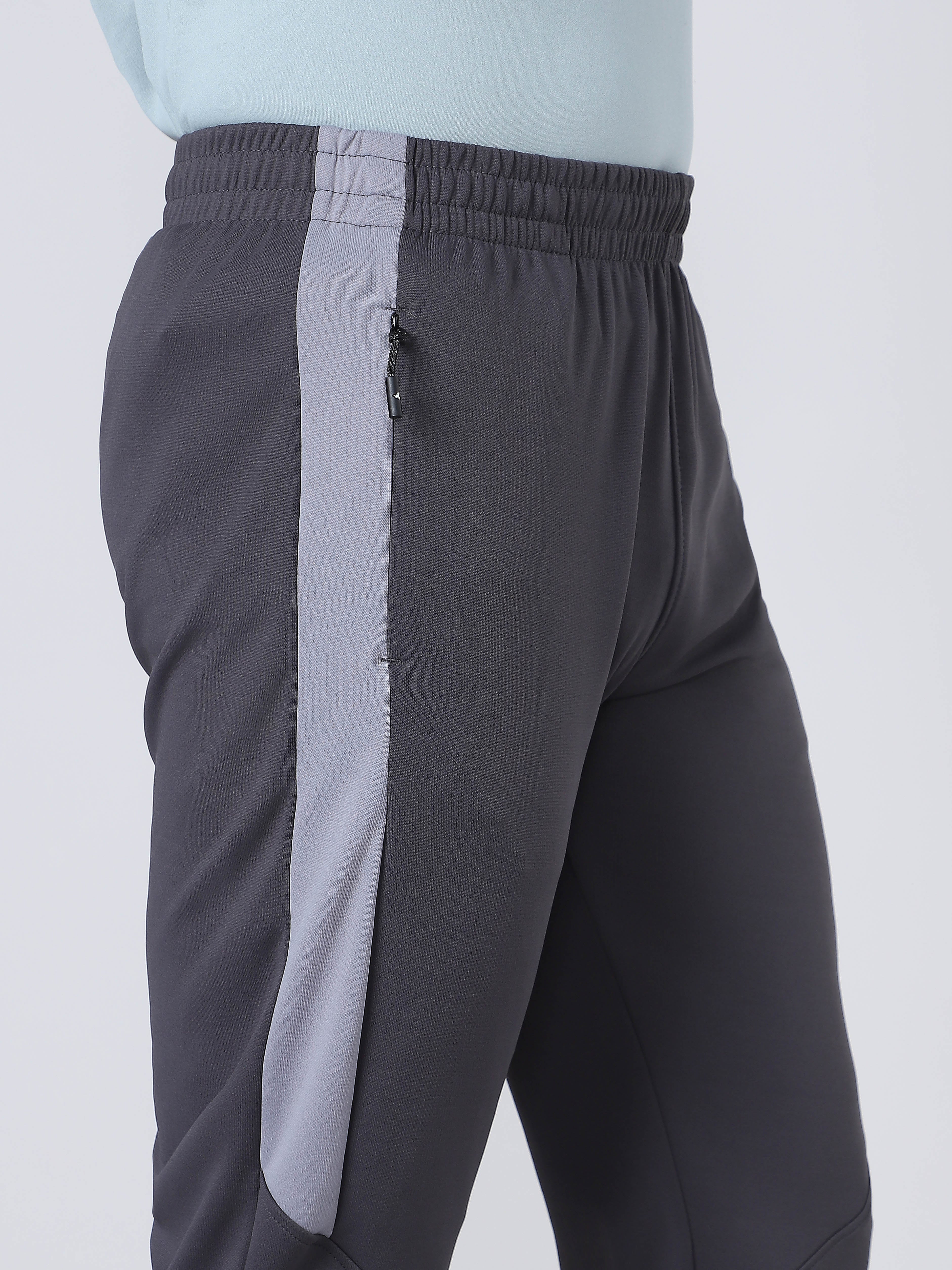 Men Solid Slim Fit Trackpants with TECHNO DRY - Image 7
