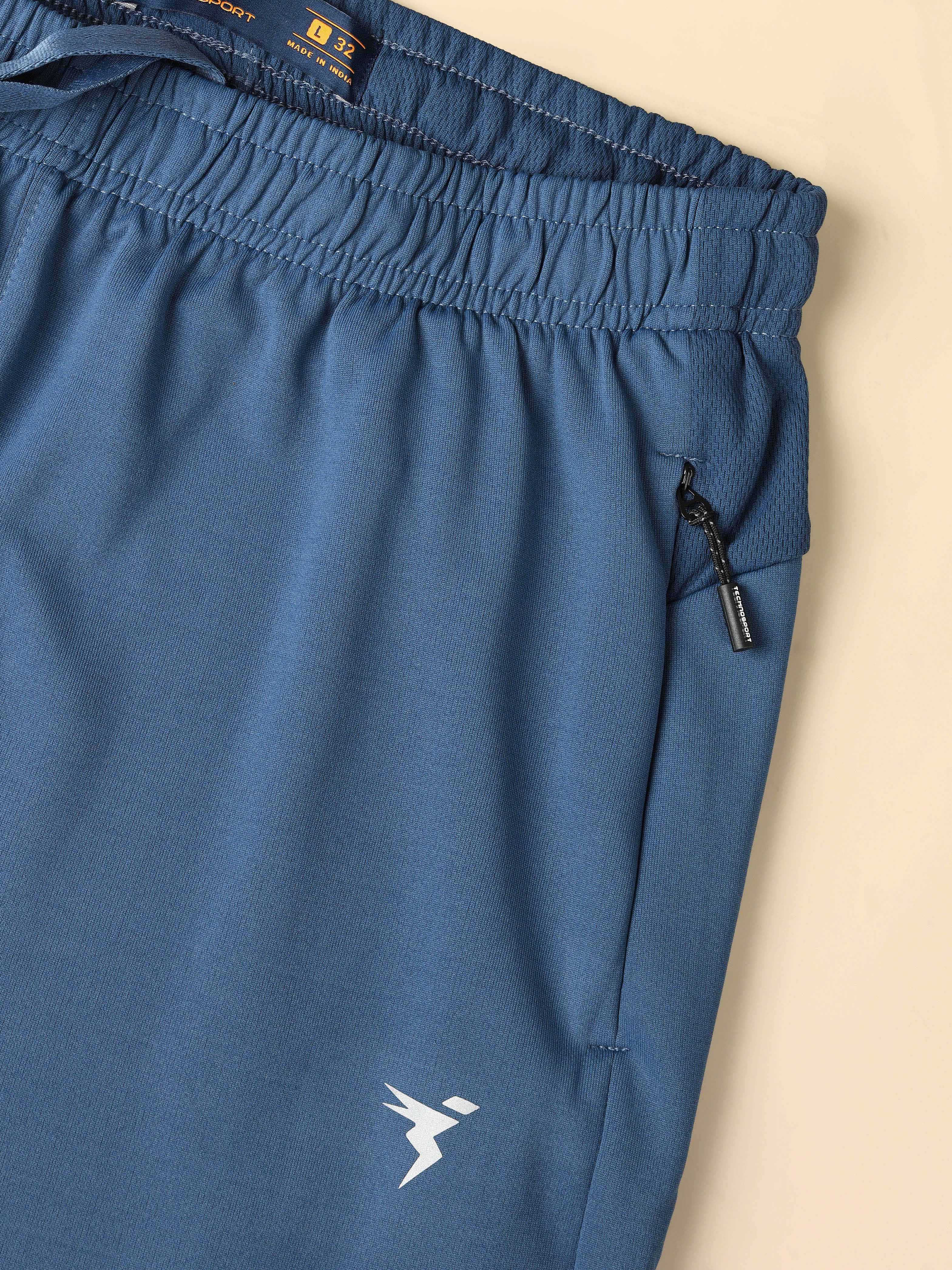 Men Solid Slim Fit Trackpants with TECHNO DRY - Image 8