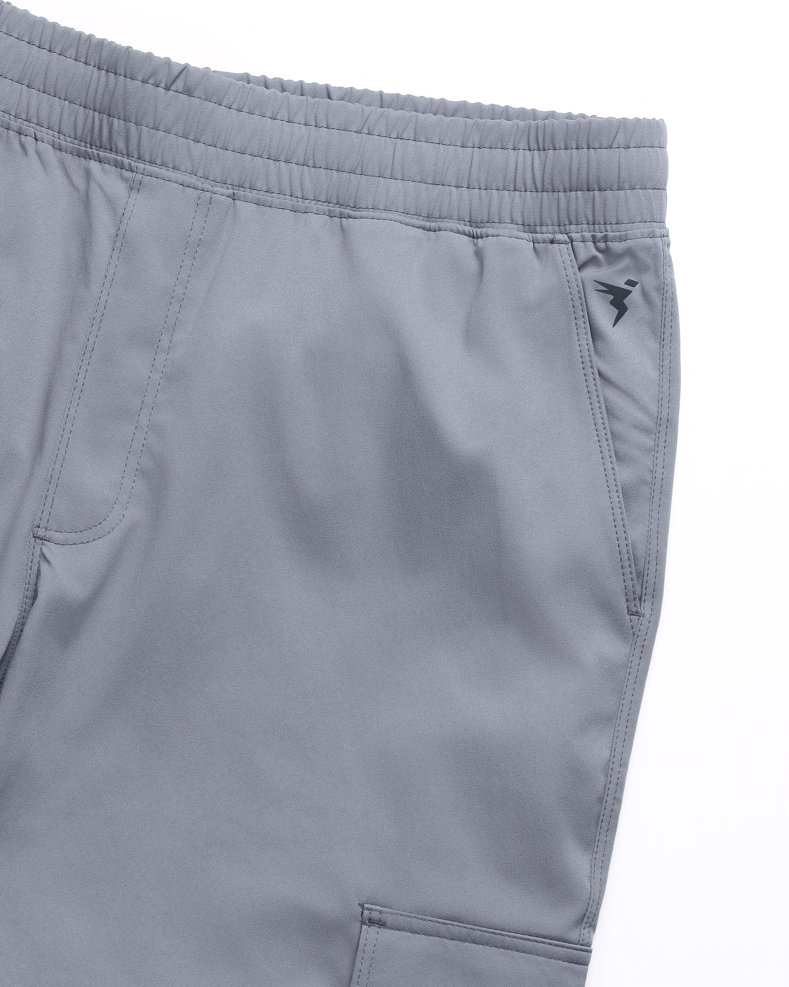 Men Solid Straight Fit Sports Cargo Trackpants with TS FLEXI - Image 7