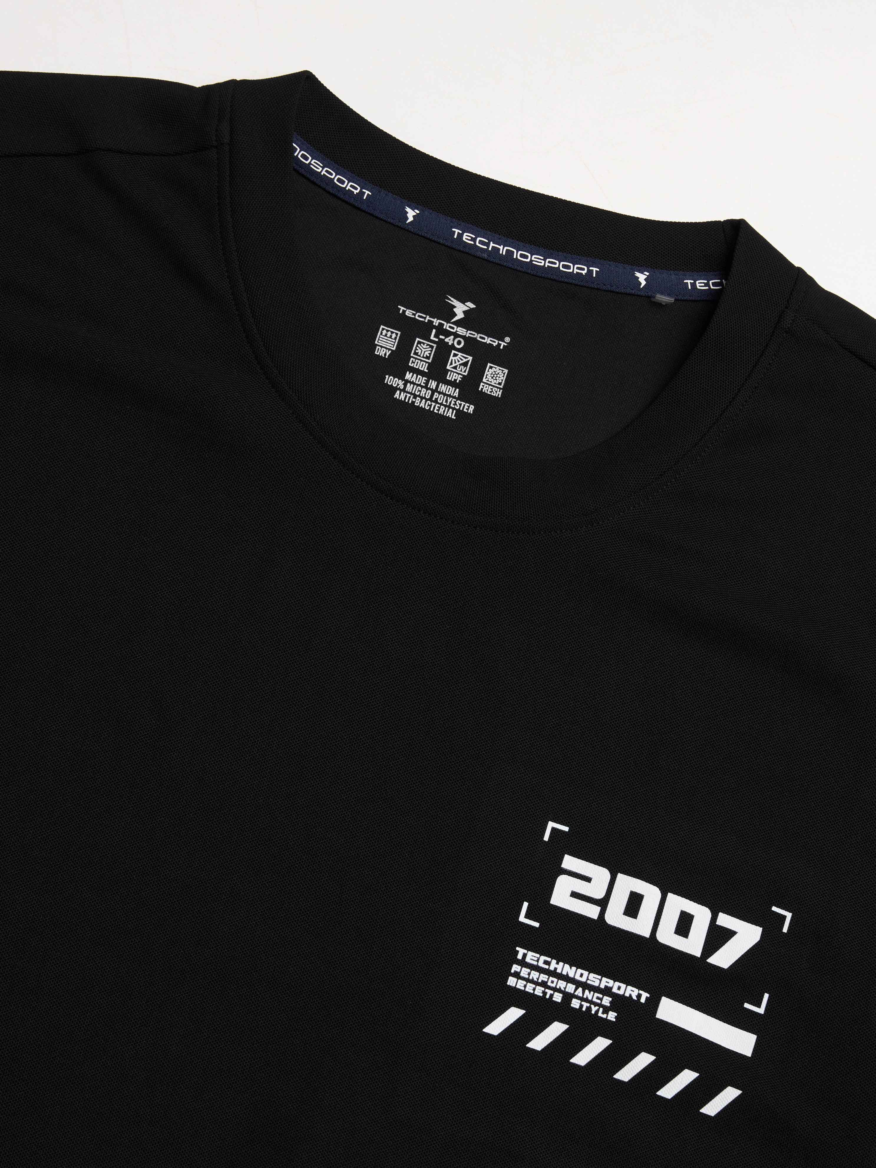 Men Typography Printed Oversized Round Neck Sports T-shirt with MATPIQ - Image 8
