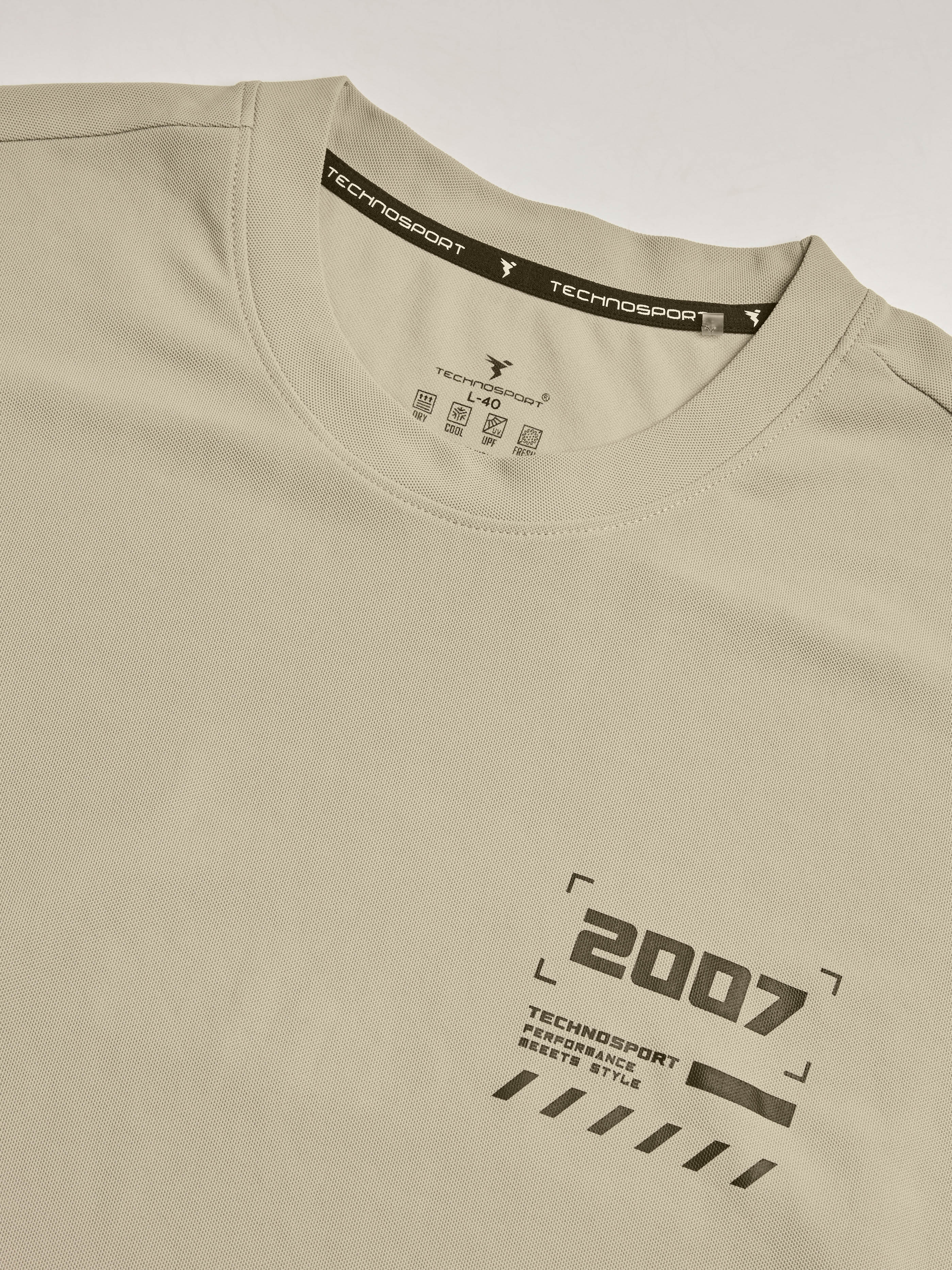 Men Typography Printed Oversized Round Neck Sports T-shirt with MATPIQ - Image 8