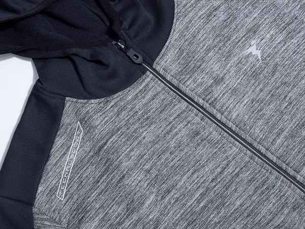 Men Melange Slim Fit Hooded Jacket with TECHNO WARM+ - Image 7