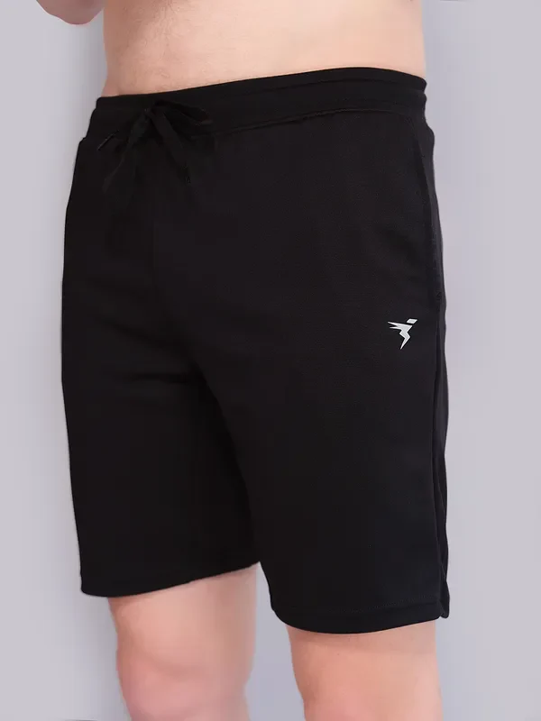 Men Solid Slim Fit Shorts with ELASTO PLUS - Image 6