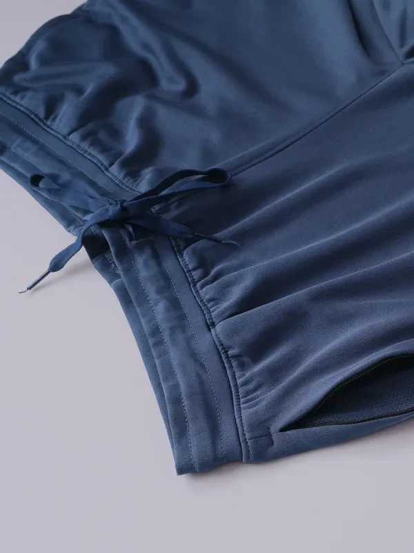 Men Solid Slim Fit Shorts with ELASTO PLUS - Image 9