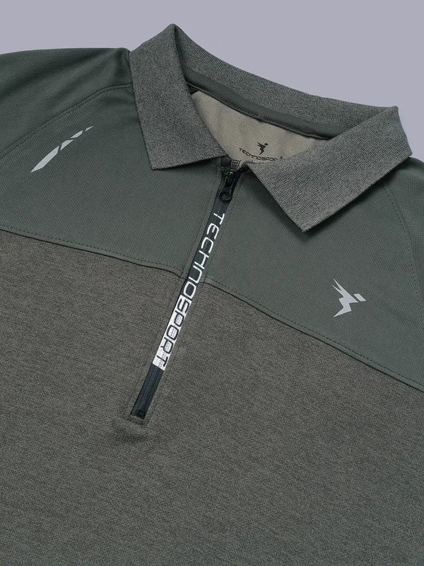 Men Melange Slim Fit Polo T-shirt with DOUBLE COOL - Image 7