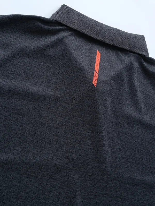 Men Melange Slim Fit Polo T-shirt with DOUBLE COOL - Image 8