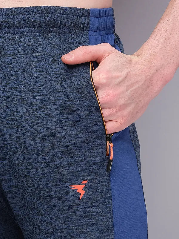 Men Melange Slim Fit Trackpants with TECHNO GUARD - Image 6