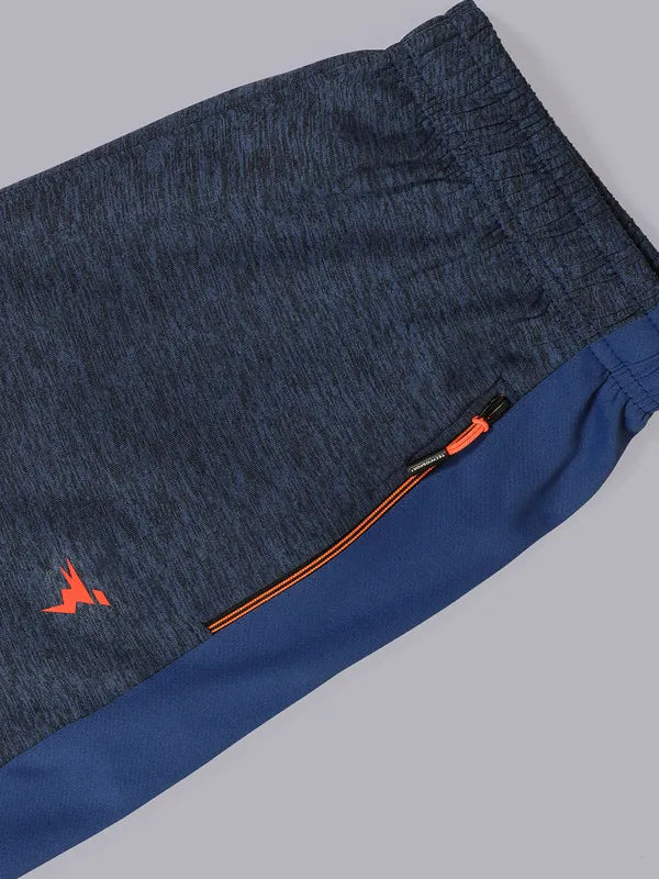 Men Melange Slim Fit Trackpants with TECHNO GUARD - Image 8