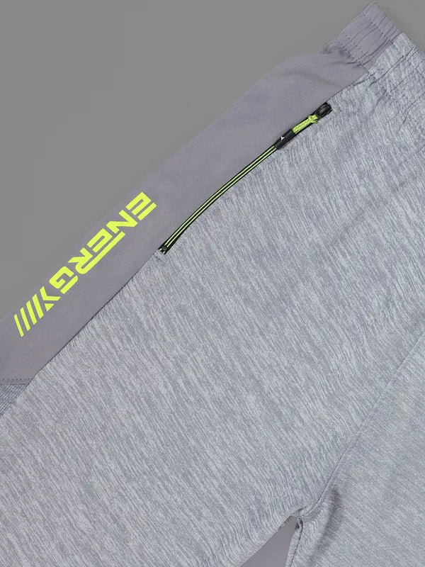 Men Melange Slim Fit Trackpants with TECHNO GUARD - Image 8