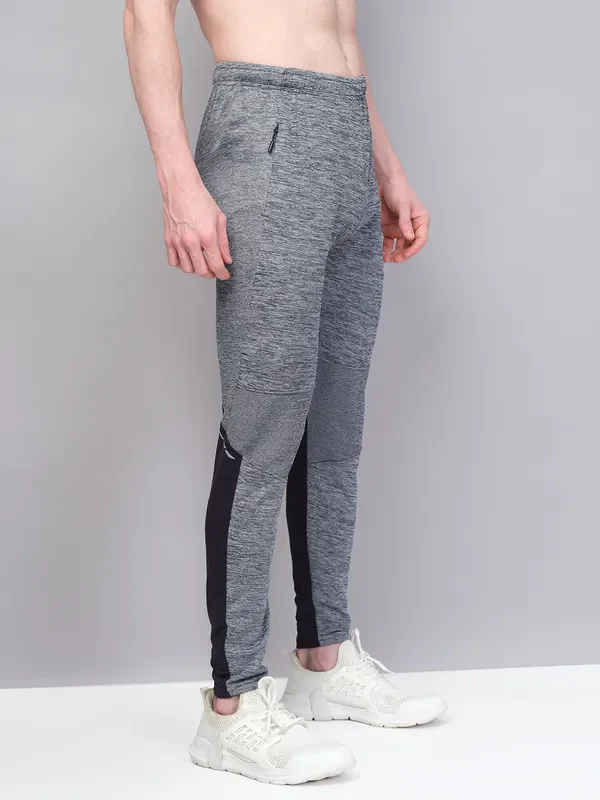 Men Melange Slim Fit Trackpants with TECHNO GUARD - Image 6