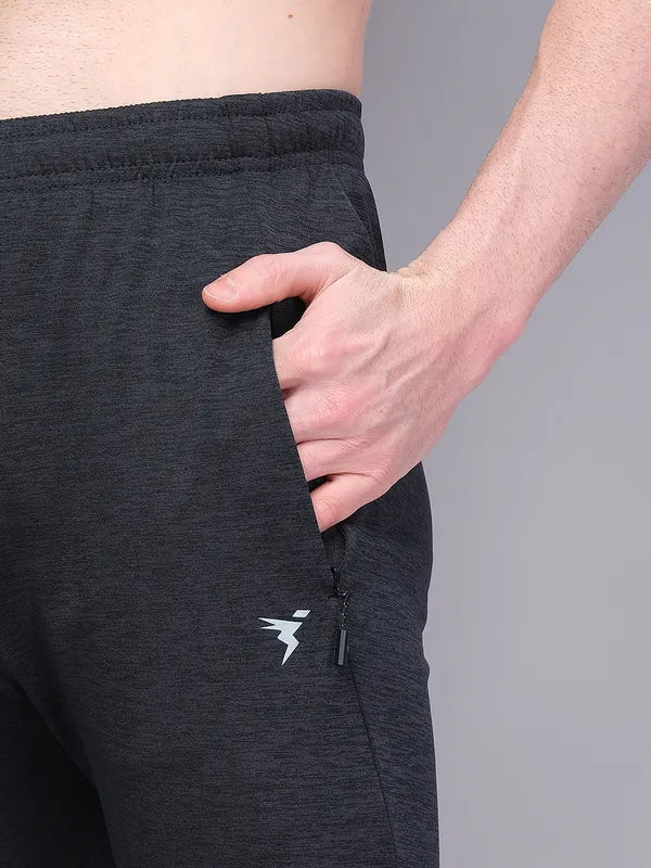 Men Melange Slim Fit Trackpants with TECHNO GUARD - Image 6