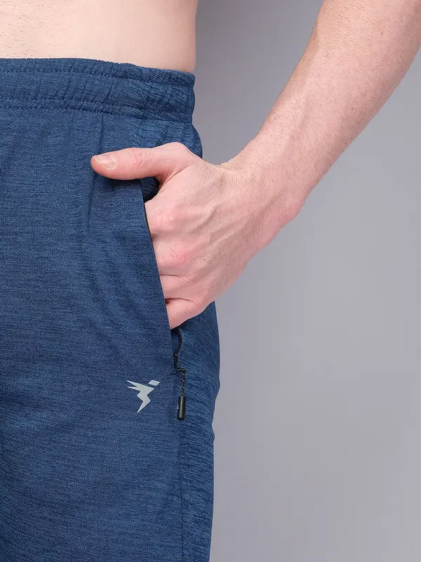 Men Melange Slim Fit Trackpants with TECHNO GUARD - Image 5