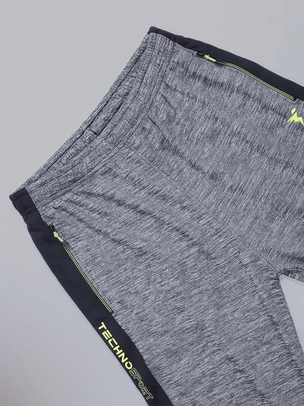 Men Melange Slim Fit Trackpants with TECHNO GUARD - Image 8