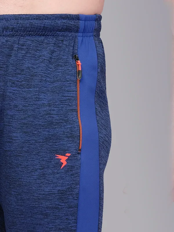 Men Melange Slim Fit Trackpants with TECHNO GUARD - Image 5