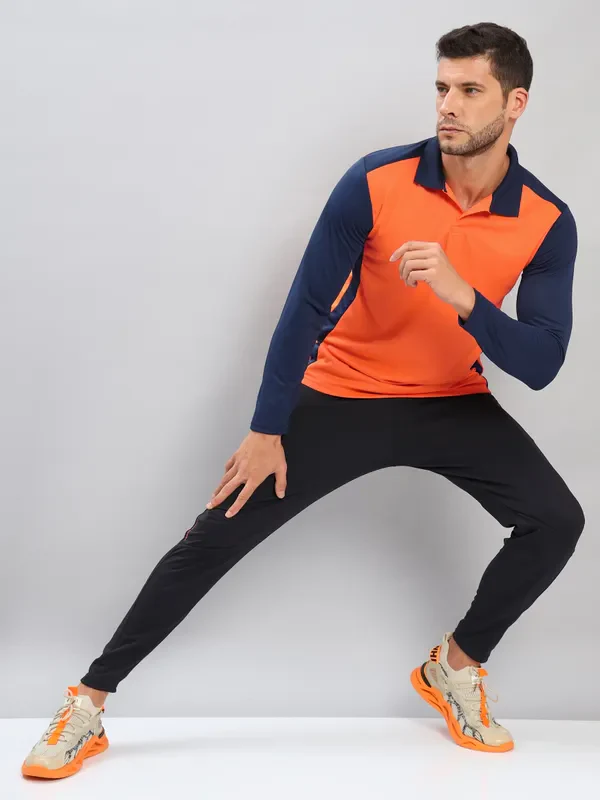 Men Colorblock Slim Fit Polo T-shirt with TECHNO COOL+ - Image 2