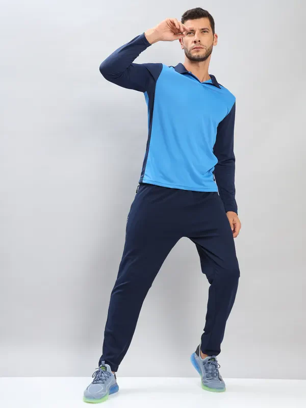 Men Colorblock Slim Fit Polo T-shirt with TECHNO COOL+ - Image 2