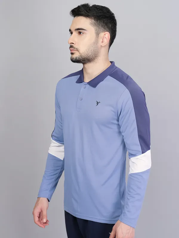 Men Colorblock Slim Fit Polo T-shirt with TECHNO COOL+ - Image 5