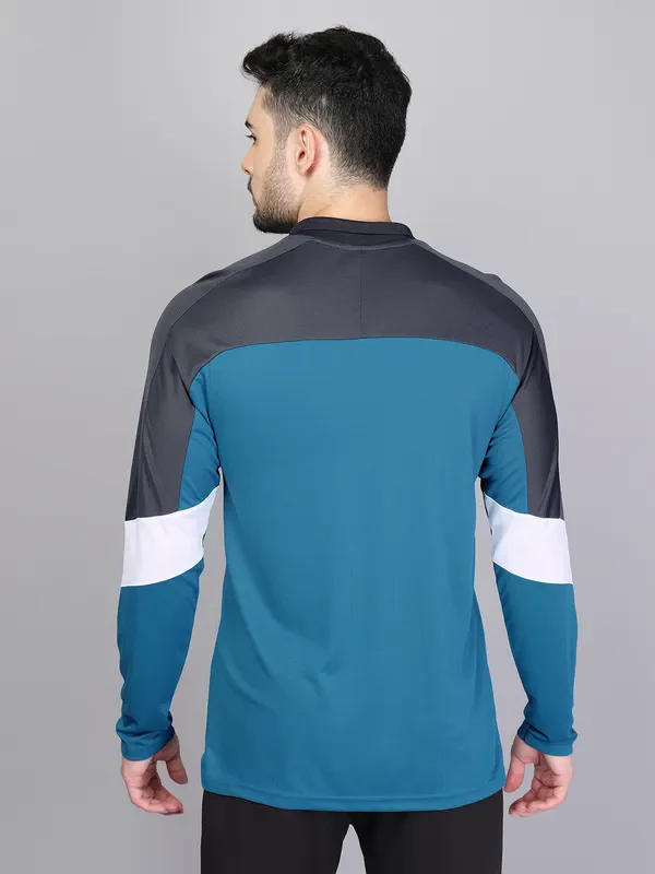 Men Colorblock Slim Fit Polo T-shirt with TECHNO COOL+ - Image 3