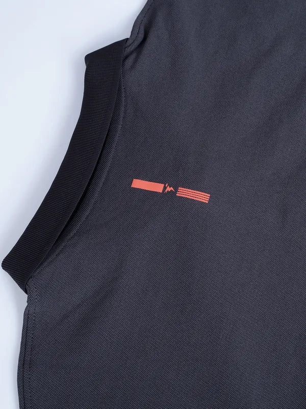 Men Solid Slim Fit Polo T-shirt with ELASTO PLUS - Image 7