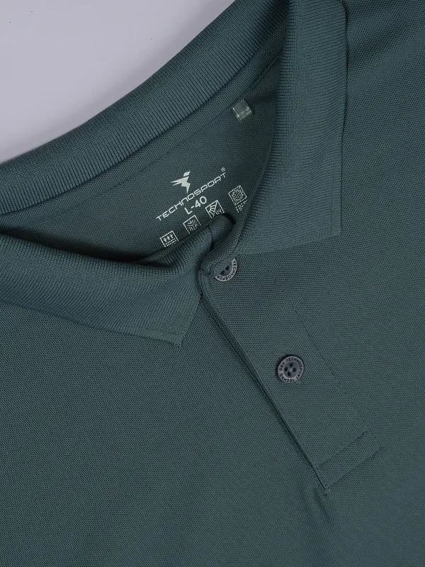 Men Solid Slim Fit Polo T-shirt with MATPIQ - Image 7
